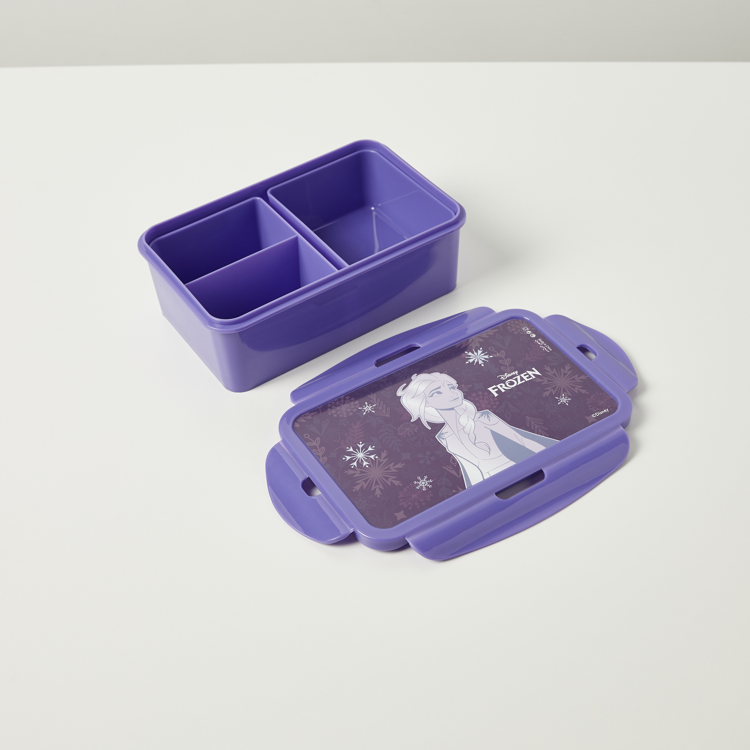 Disney Frozen Print Lunch Box with Clip Lock Lid-school-lunchessentials-lunchboxes-image-4