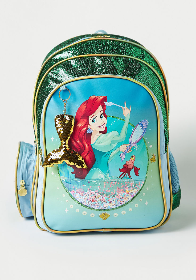 Disney Princess Sequin Embellished Backpack - 16 inches-Backpacks-image-0