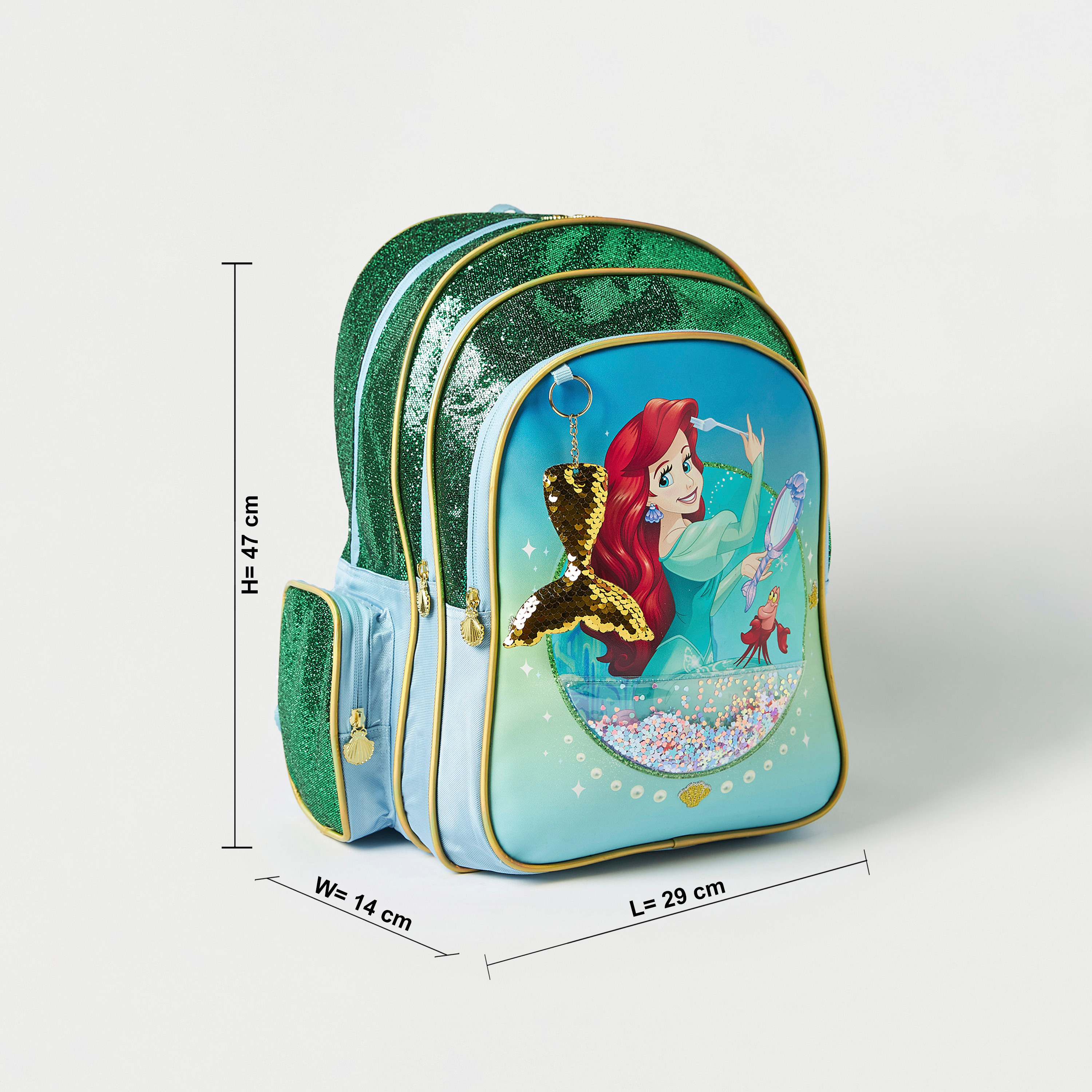 Disney Princess Sequin Embellished Backpack - 16 inches-school-bagsandbackpacks-backpacks-image-2