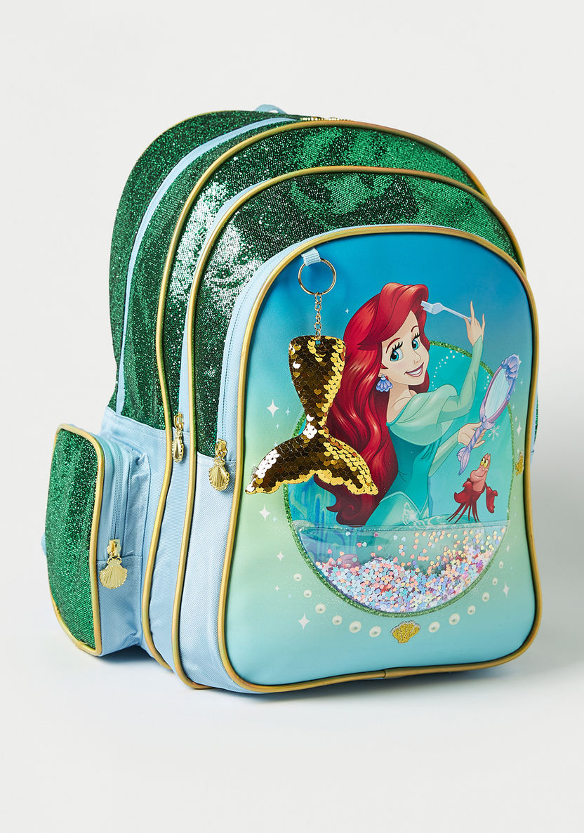 Disney Princess Sequin Embellished Backpack - 16 inches-Backpacks-image-2
