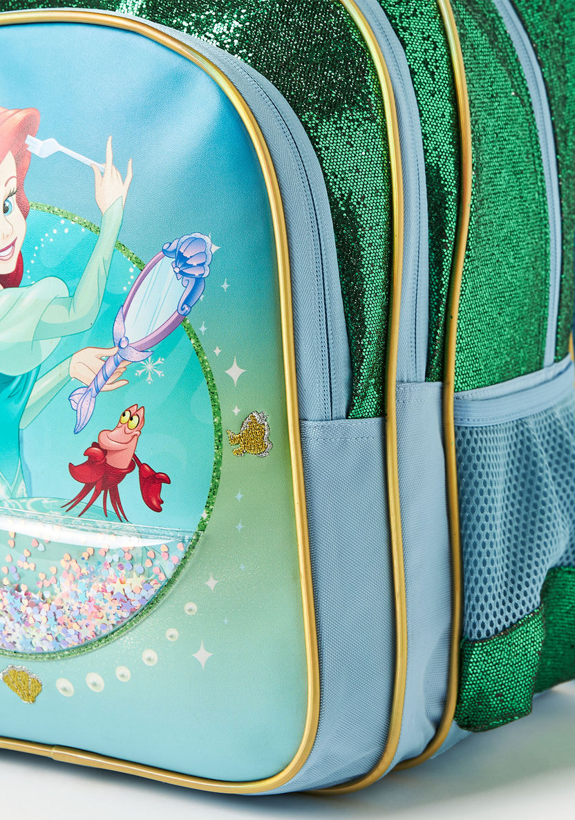 Disney Princess Sequin Embellished Backpack - 16 inches-Backpacks-image-4