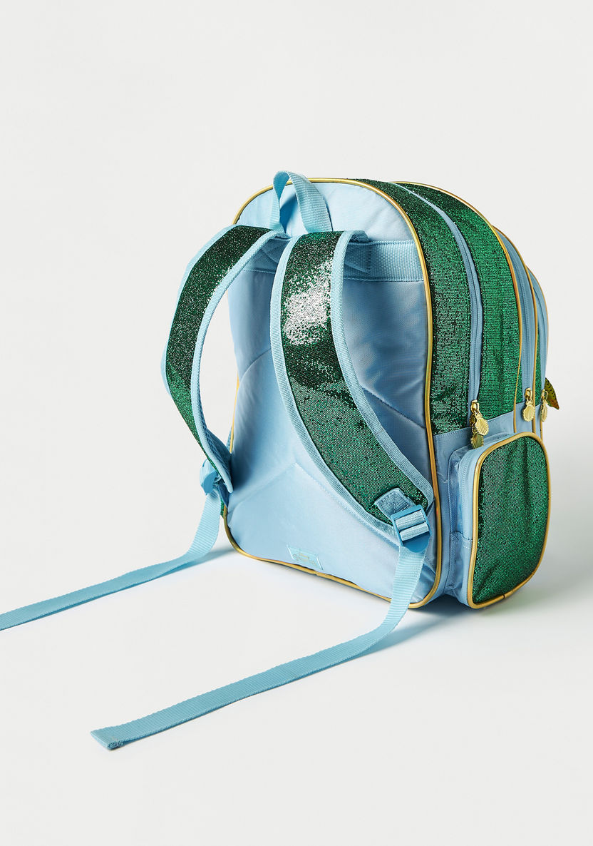 Disney Princess Sequin Embellished Backpack - 16 inches-Backpacks-image-5