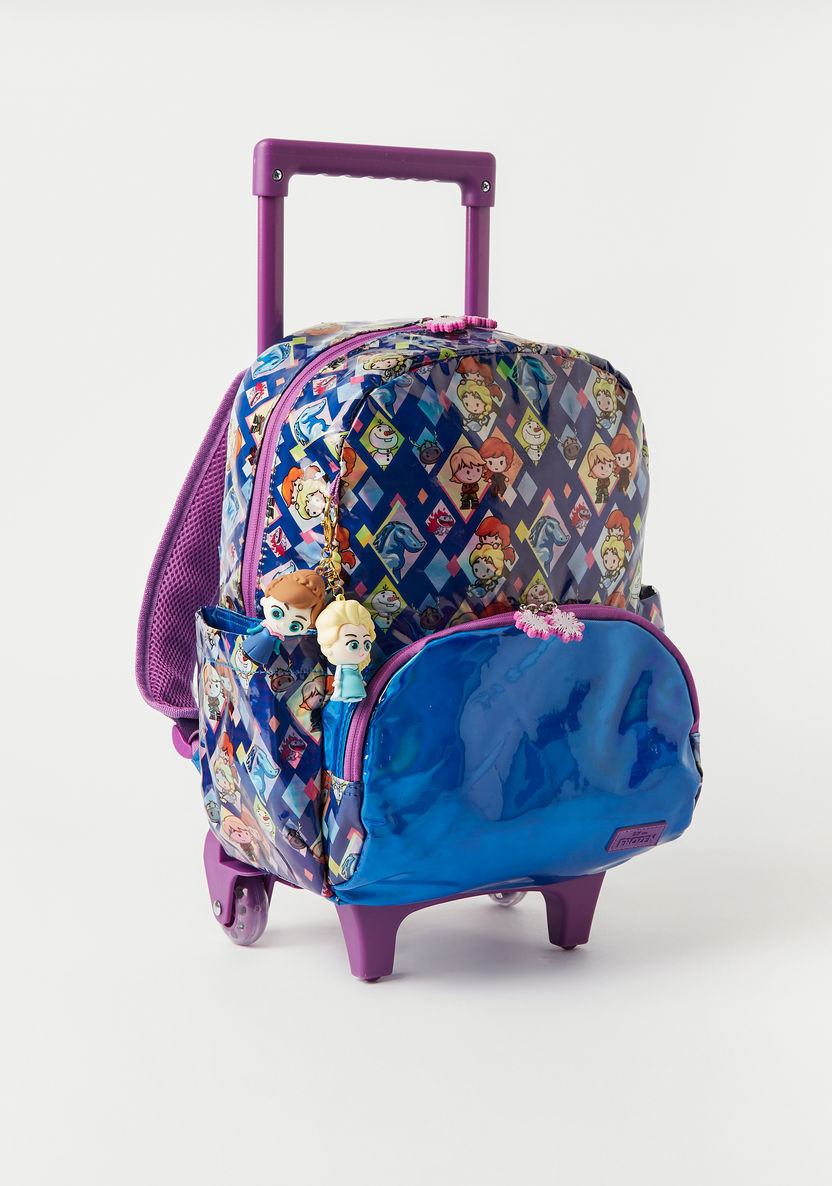 Disney Frozen Graphic Print 3-Piece Trolley Backpack Set - 14 inches-School Sets-image-4