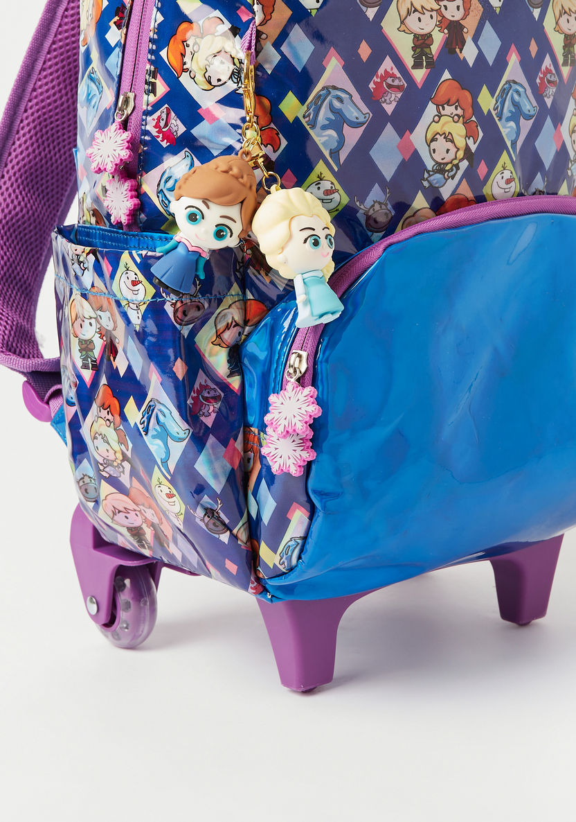 Disney Frozen Graphic Print 3-Piece Trolley Backpack Set - 14 inches-School Sets-image-5