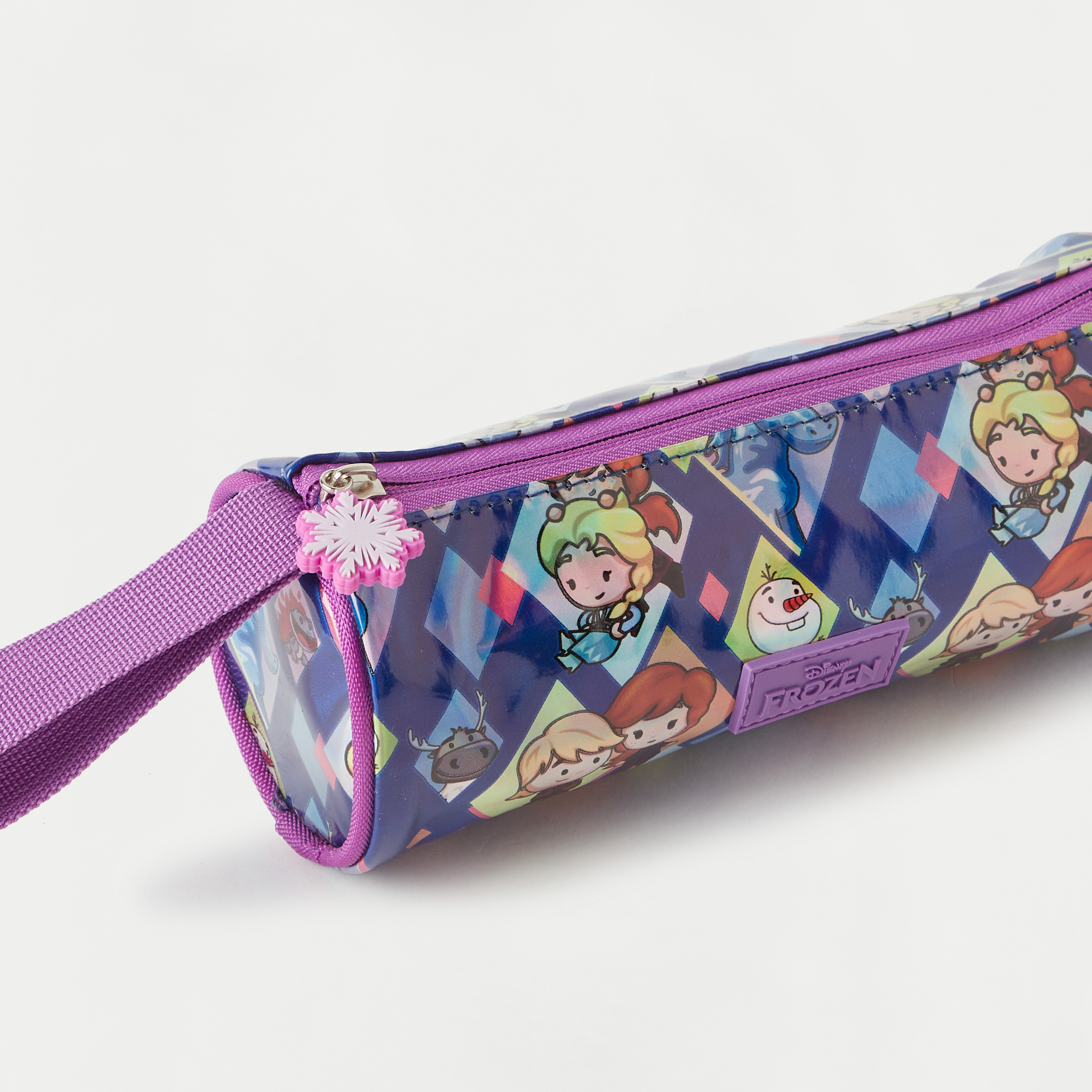 Disney Frozen Print Pencil Pouch with Zip Closure-school-stationery-pencilcases-image-3