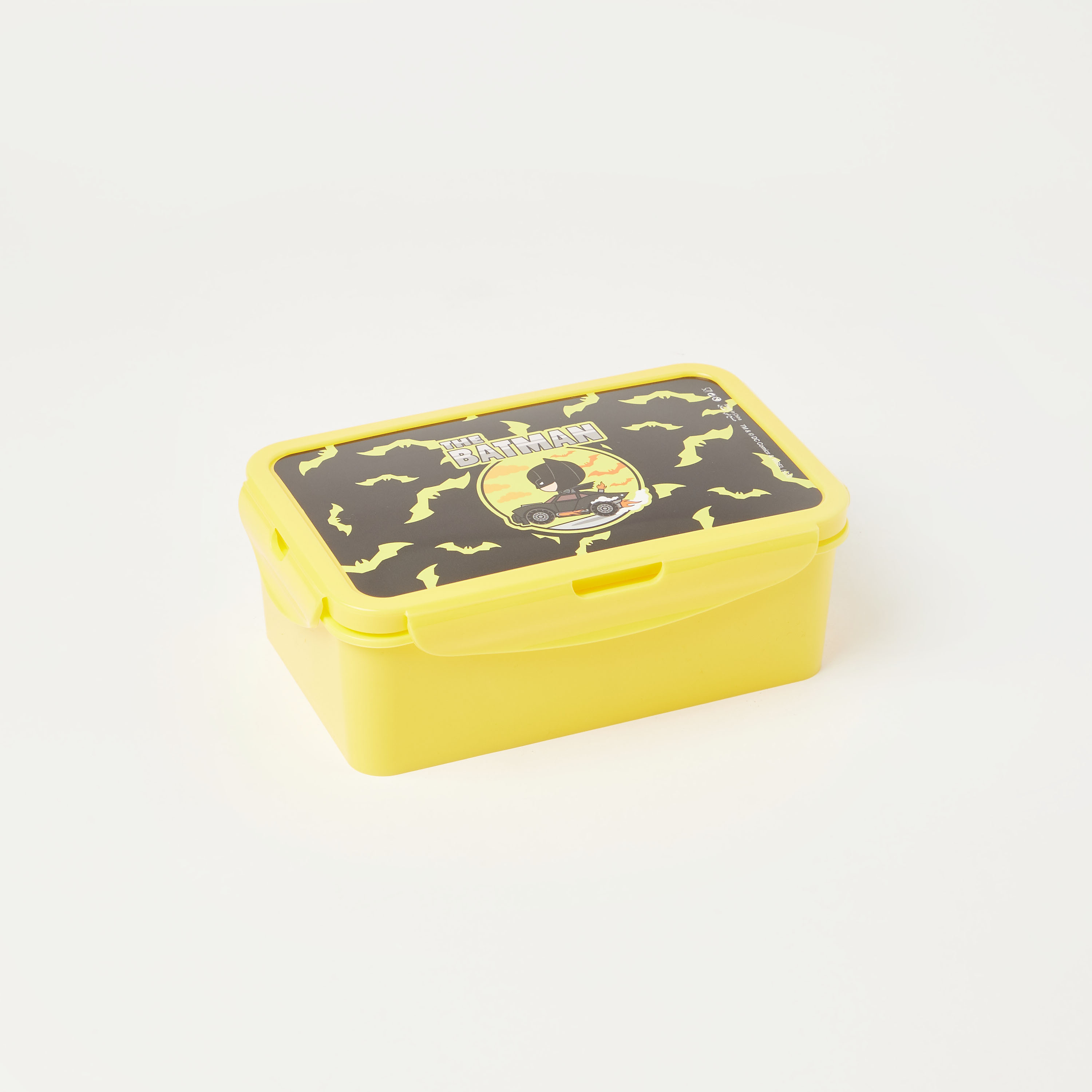 Batman Print 3-Compartment Lunch Box-school-lunchessentials-lunchboxes-image-1