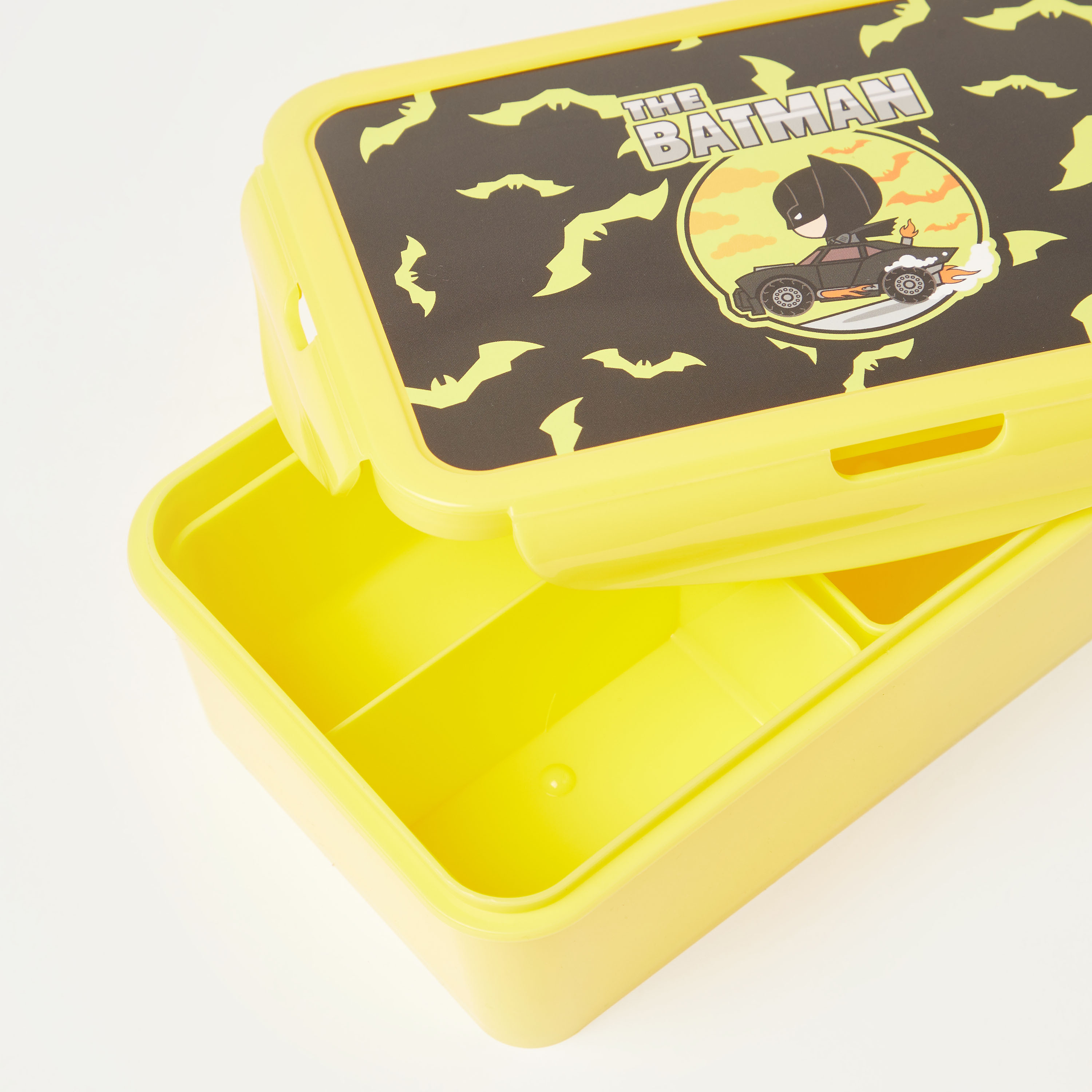 Batman Print 3-Compartment Lunch Box-school-lunchessentials-lunchboxes-image-5
