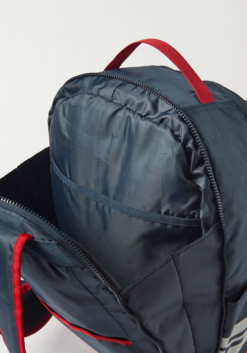 Superman Logo Print Backpack with Adjustable Shoulder Straps - 18 inches-Backpacks-image-7
