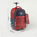 Superman Logo Print Trolley Backpack with Pouch - 20 inches-Trolleys-thumbnail-2