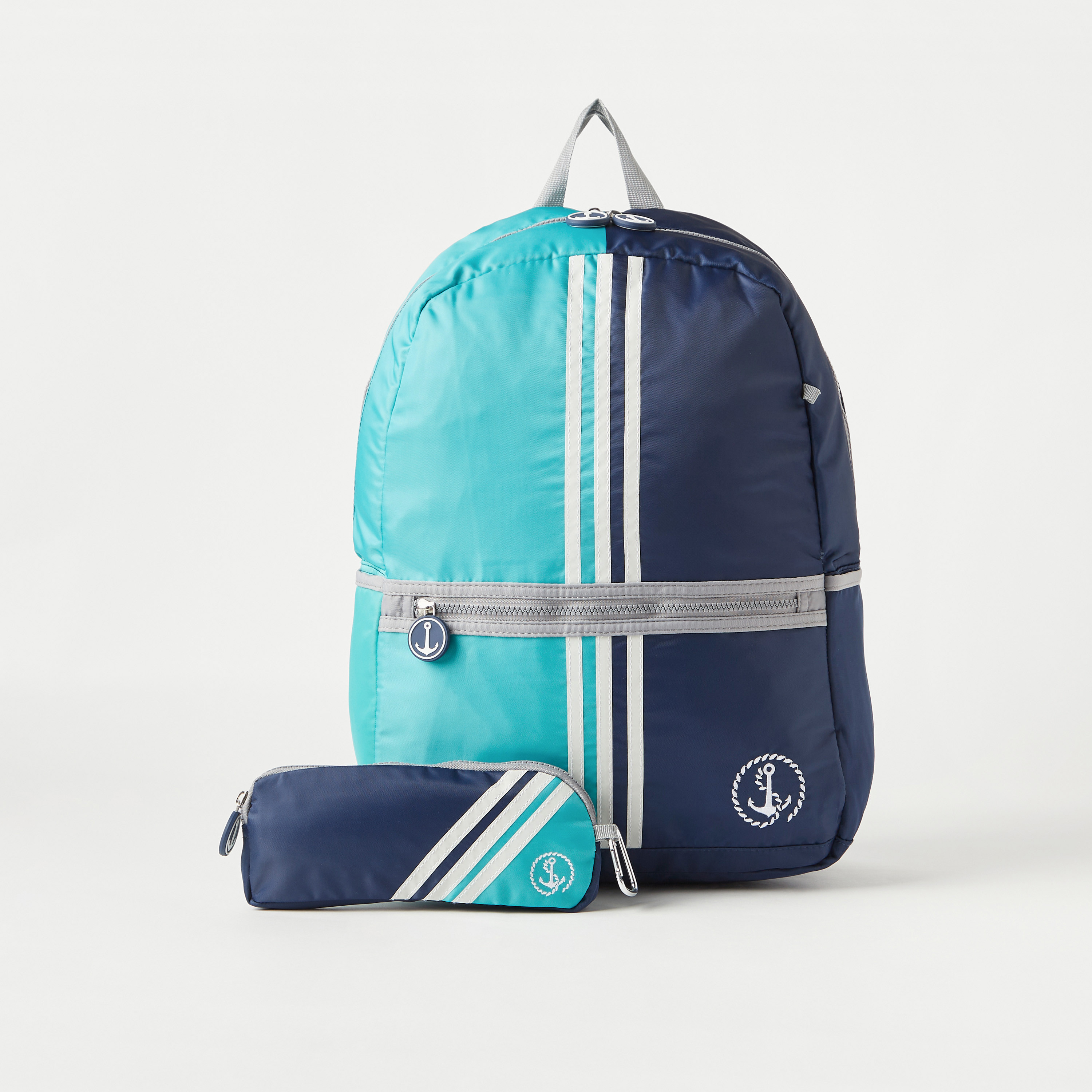 Striped bookbag outlet