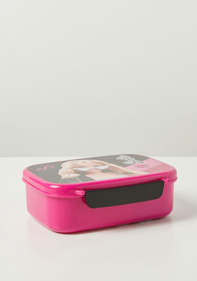 Barbie Print Lunch Box with Tray and Clip Lock Lid-Lunch Boxes-image-0