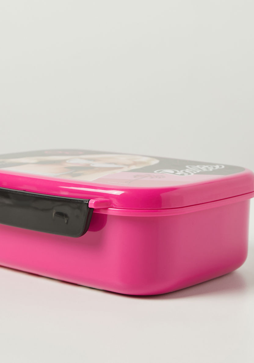 Barbie Print Lunch Box with Tray and Clip Lock Lid-Lunch Boxes-image-2