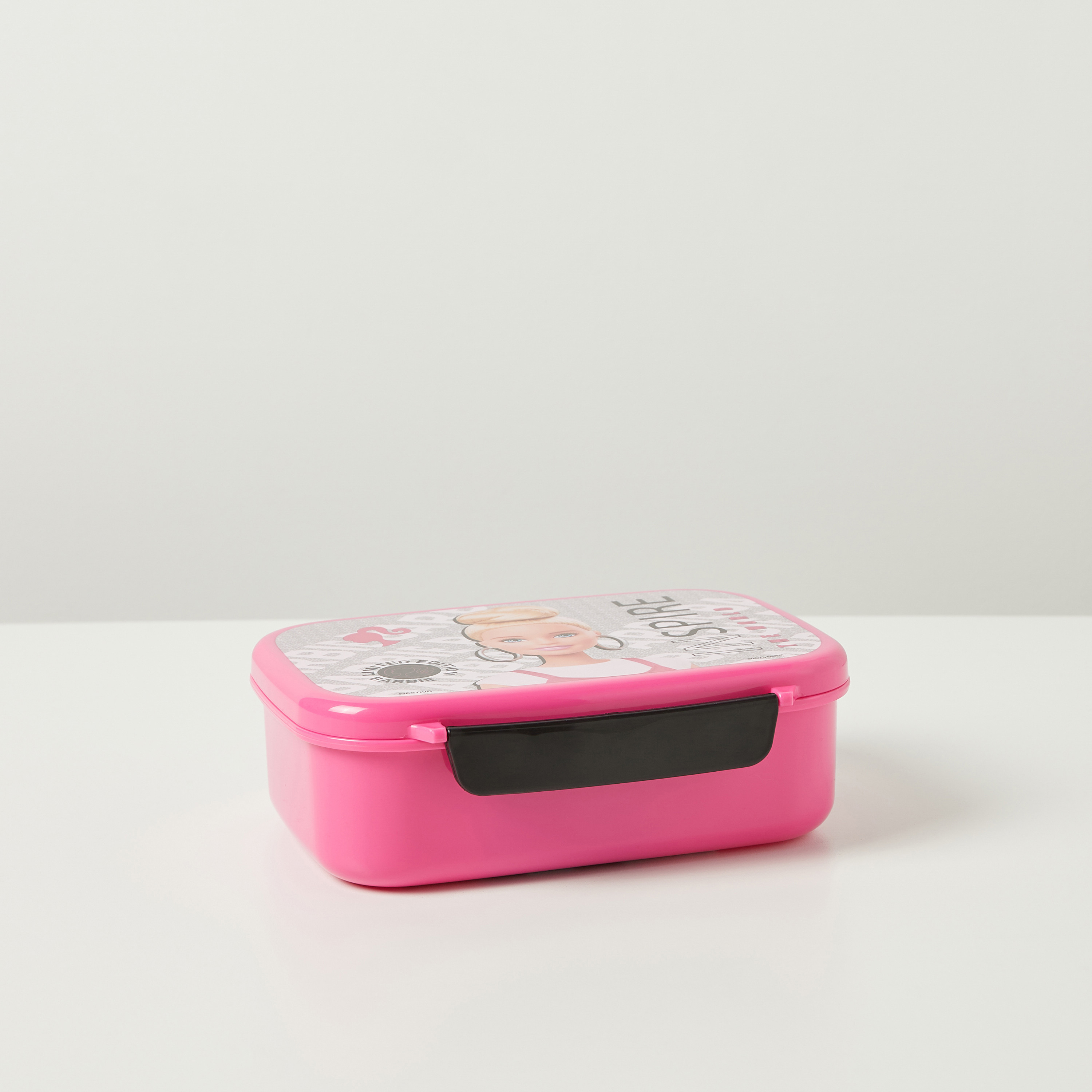 Barbie Print Lunch Box with Tray and Clip Lock Lid-school-lunchessentials-lunchboxes-image-1