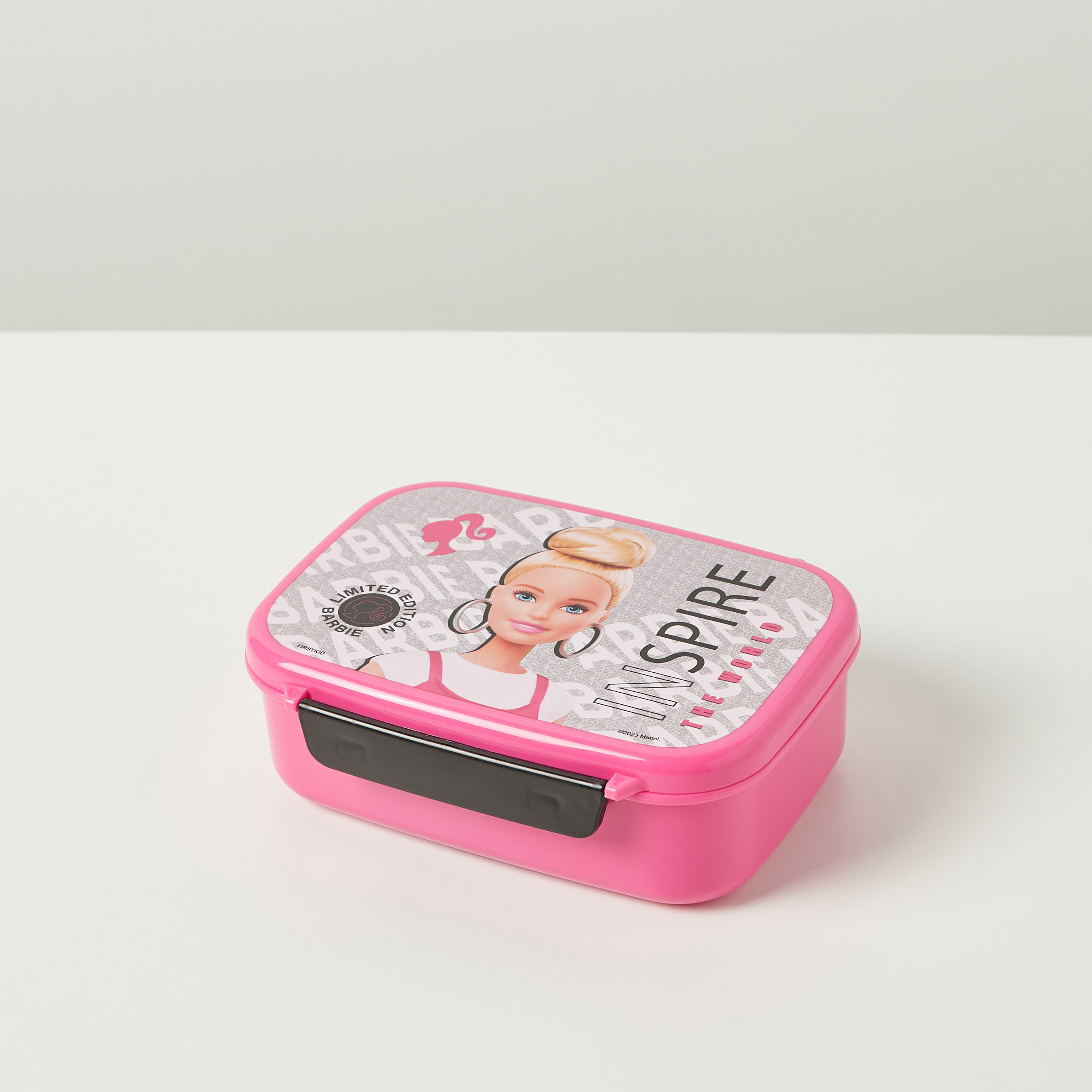 Barbie Print Lunch Box with Tray and Clip Lock Lid-school-lunchessentials-lunchboxes-image-2