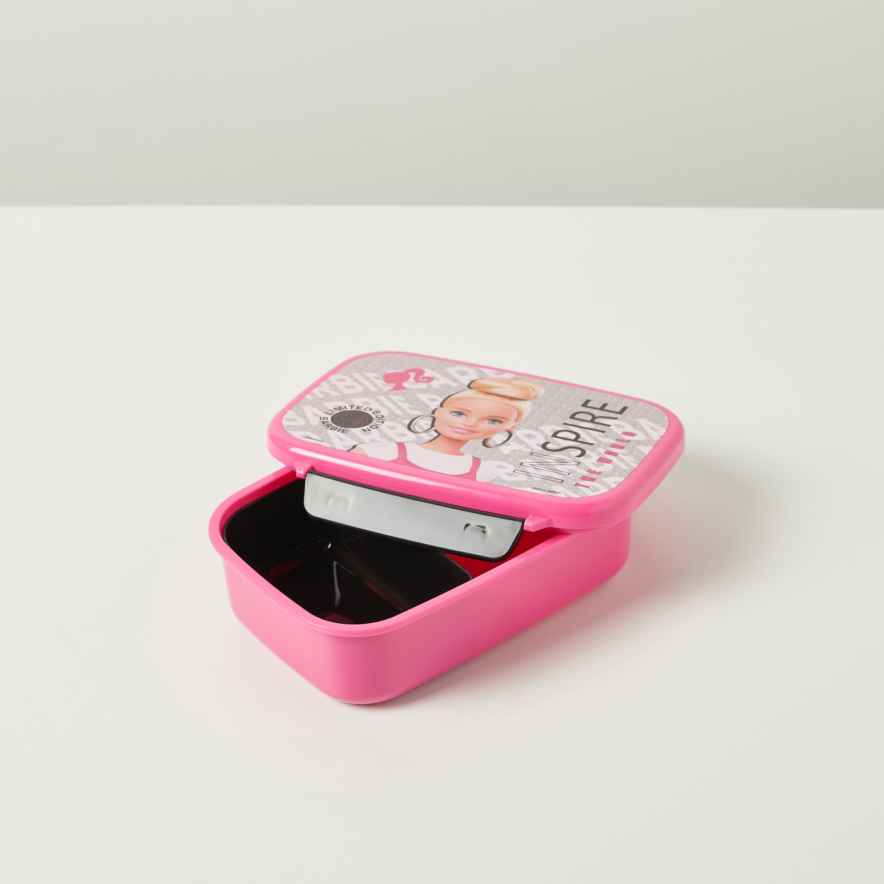 Barbie Print Lunch Box with Tray and Clip Lock Lid-school-lunchessentials-lunchboxes-image-4