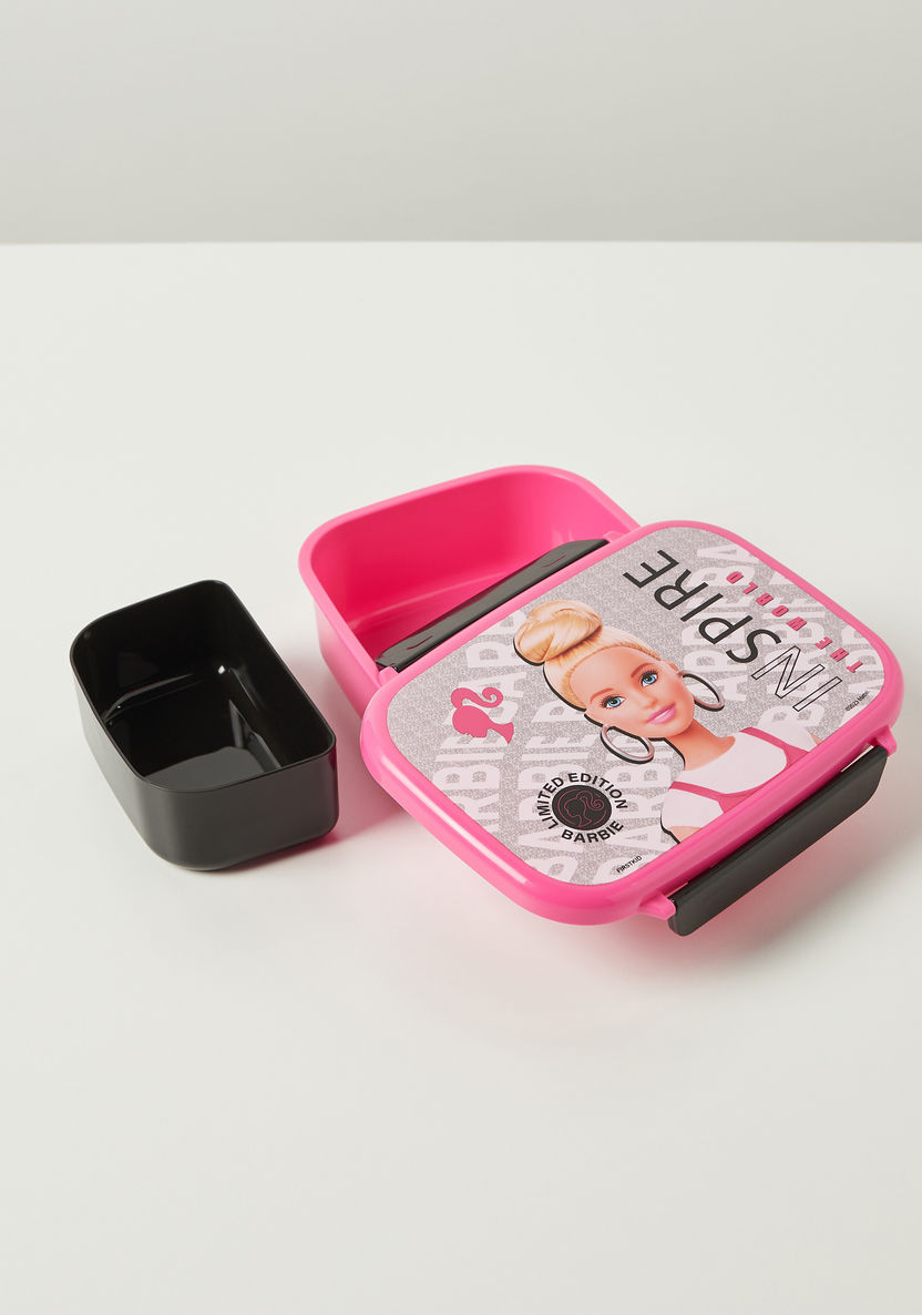 Barbie Print Lunch Box with Tray and Clip Lock Lid-Lunch Boxes-image-5
