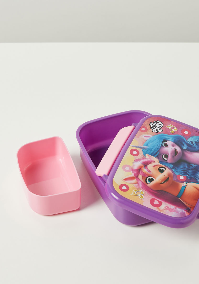 My Little Pony Printed Lunch Box with Tray and Clip Lock Lid-Lunch Boxes-image-5