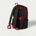 Ferrari Logo Detail Backpack with Adjustable Straps - 18 inches-Backpacks-thumbnail-3
