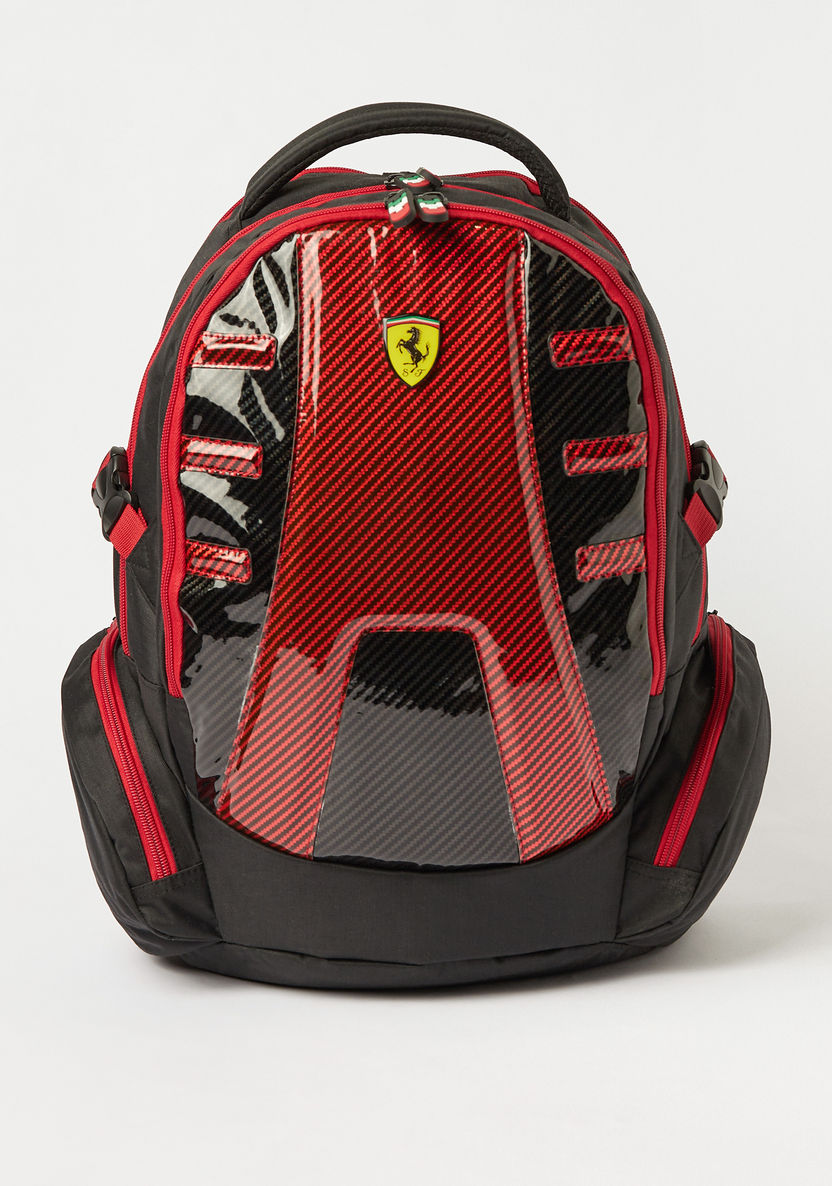 Ferrari Print Backpack - 18 inches-Backpacks-image-0