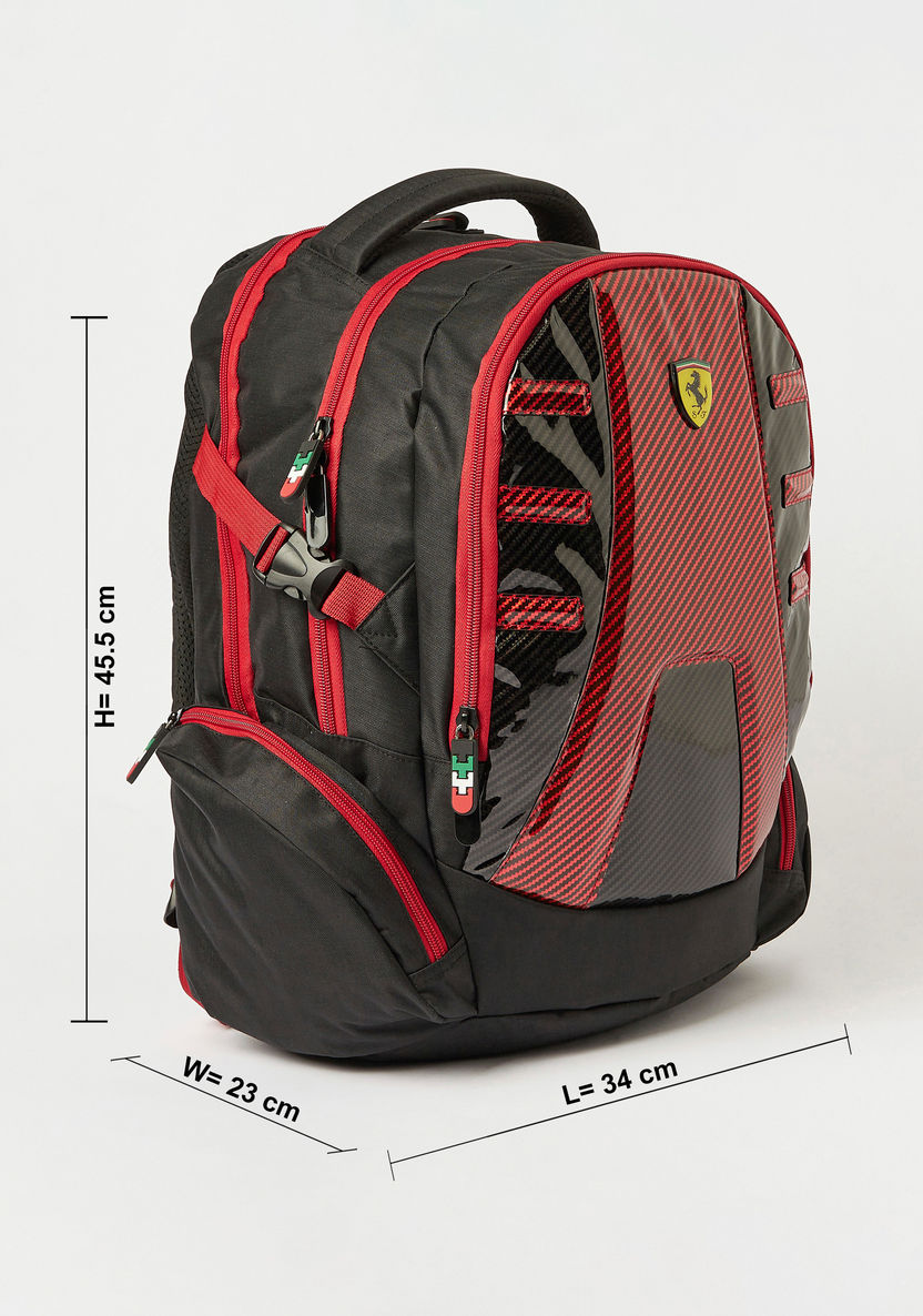 Ferrari Print Backpack - 18 inches-Backpacks-image-2