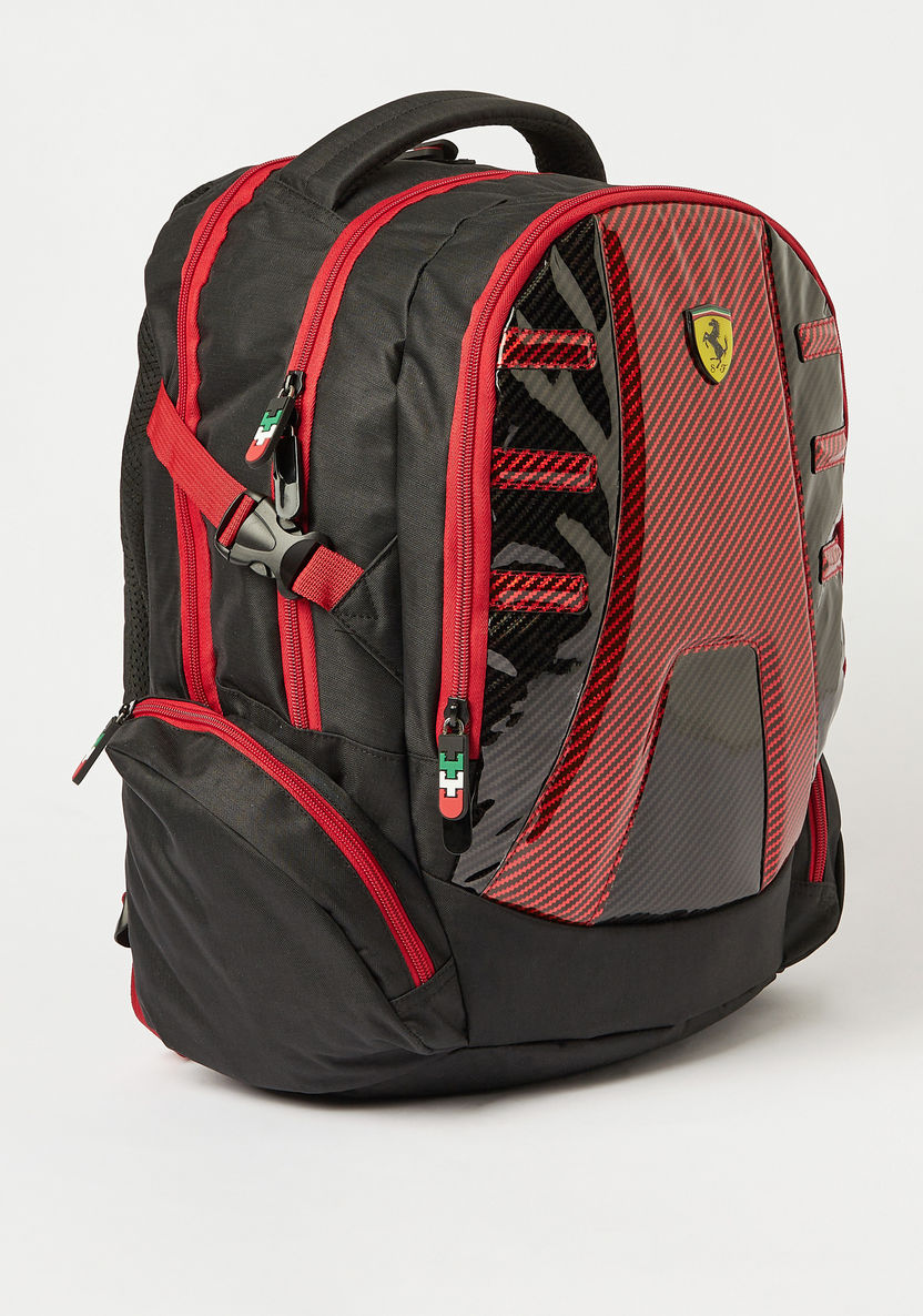 Ferrari Print Backpack - 18 inches-Backpacks-image-3