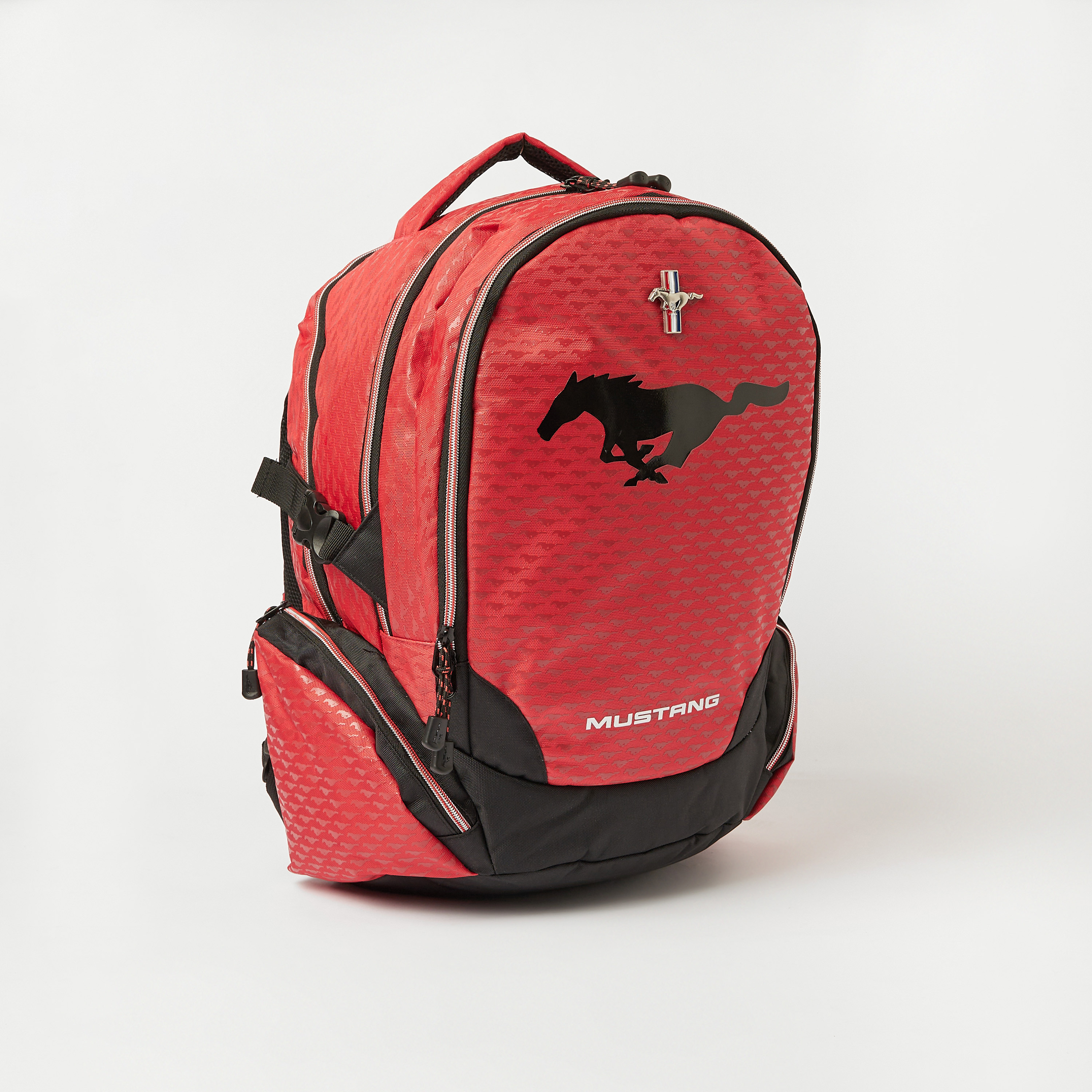 Mustang Horse Print Backpack with Adjustable Straps and Zip Closure - 18 inches-school-bagsandbackpacks-backpacks-image-3