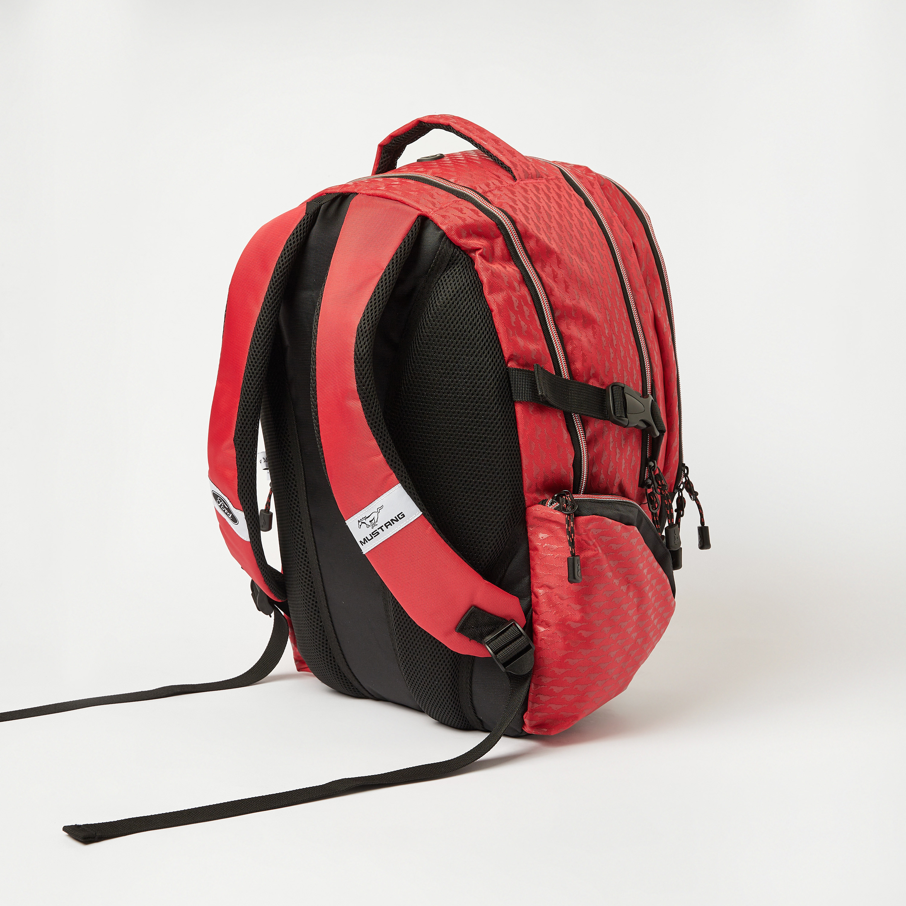 Mustang Horse Print Backpack with Adjustable Straps and Zip Closure - 18 inches-school-bagsandbackpacks-backpacks-image-4