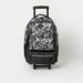 Juniors Abstract Print Trolley Backpack with Wheels and Retractable Handle - 18 inches-Trolleys-thumbnailMobile-0
