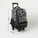Juniors Abstract Print Trolley Backpack with Wheels and Retractable Handle - 18 inches-Trolleys-thumbnailMobile-1