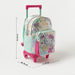 Hello Kitty Iridescent Print Trolley Backpack with Wheels - 15 inches-Trolleys-thumbnail-1