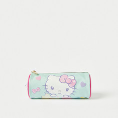 Hello Kitty Printed Pencil Pouch with Zip Closure