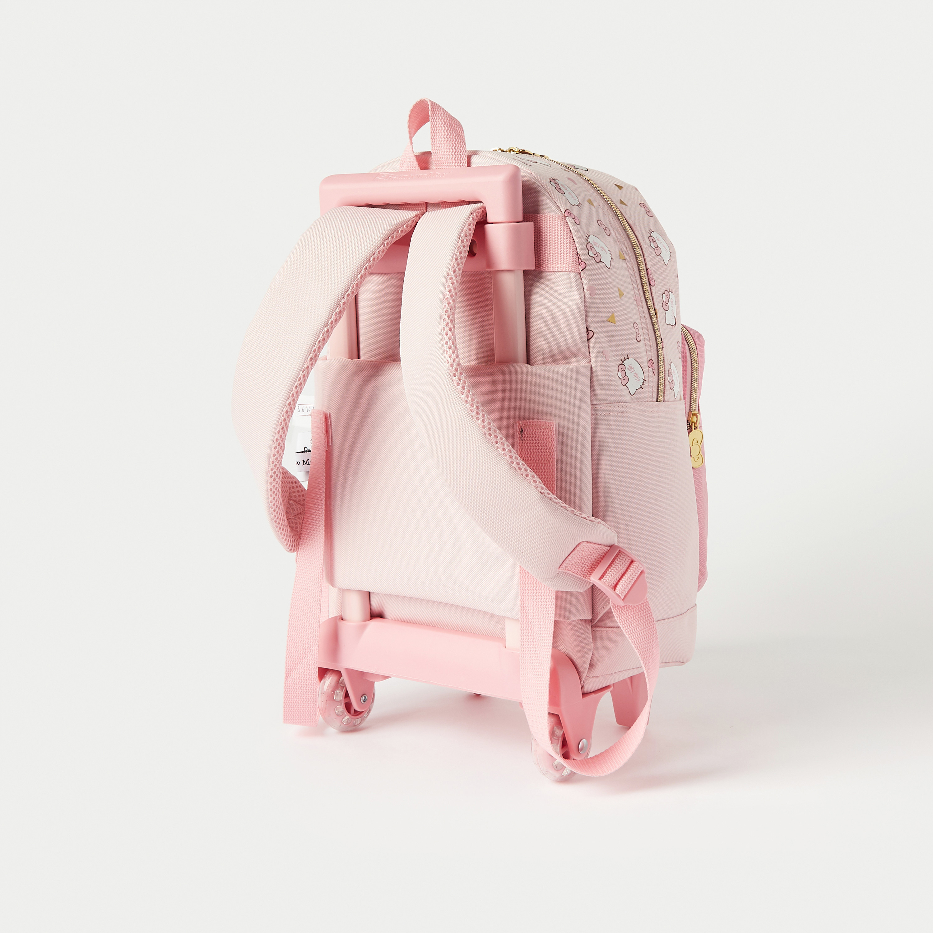 Hello Kitty All-Over Print Trolley Backpack with Adjustable Straps - 15 inches-school-bagsandbackpacks-trolleybags-image-5