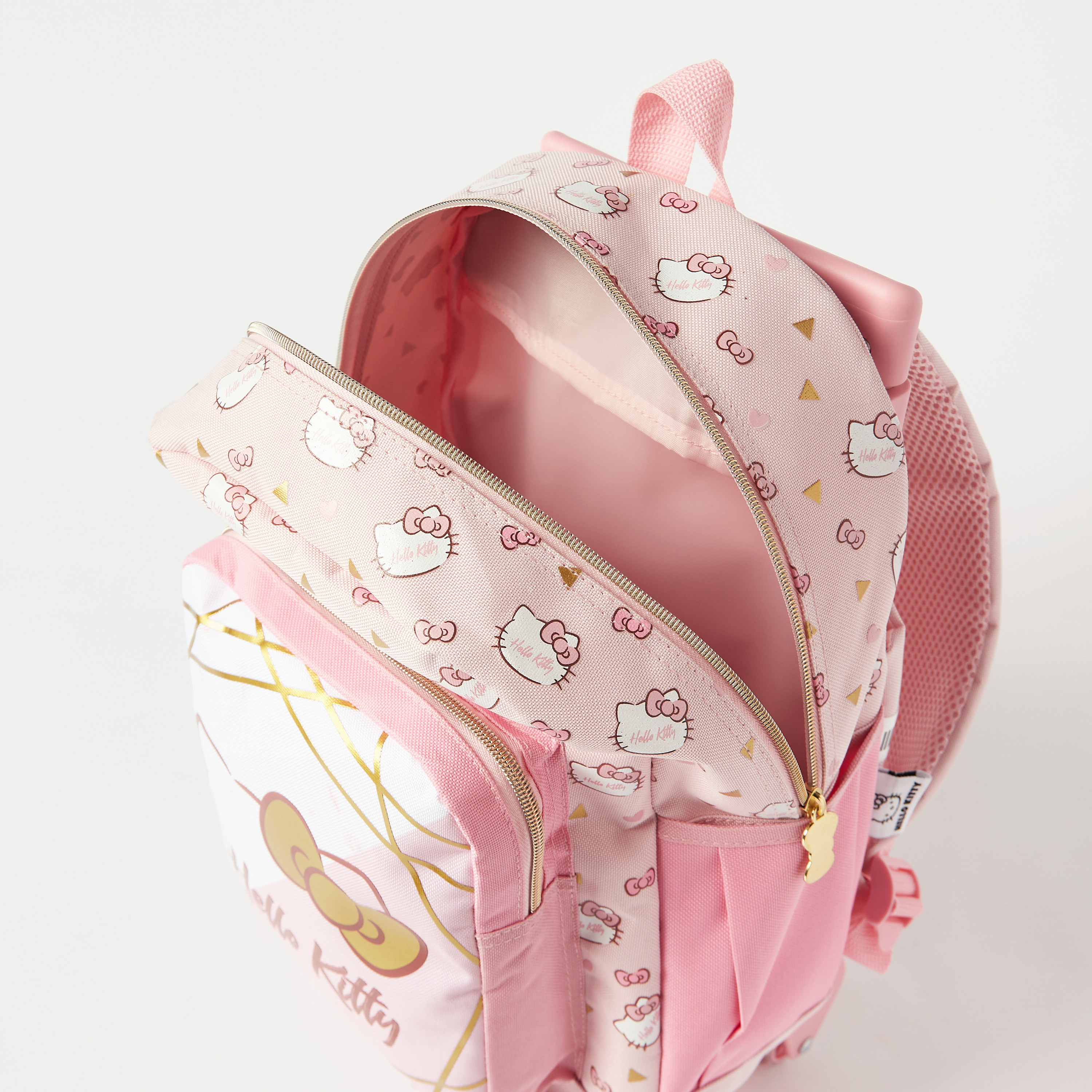 Hello Kitty All-Over Print Trolley Backpack with Adjustable Straps - 15 inches-school-bagsandbackpacks-trolleybags-image-7