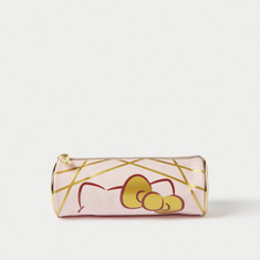 Hello Kitty Printed Pencil Case with Zip Closure