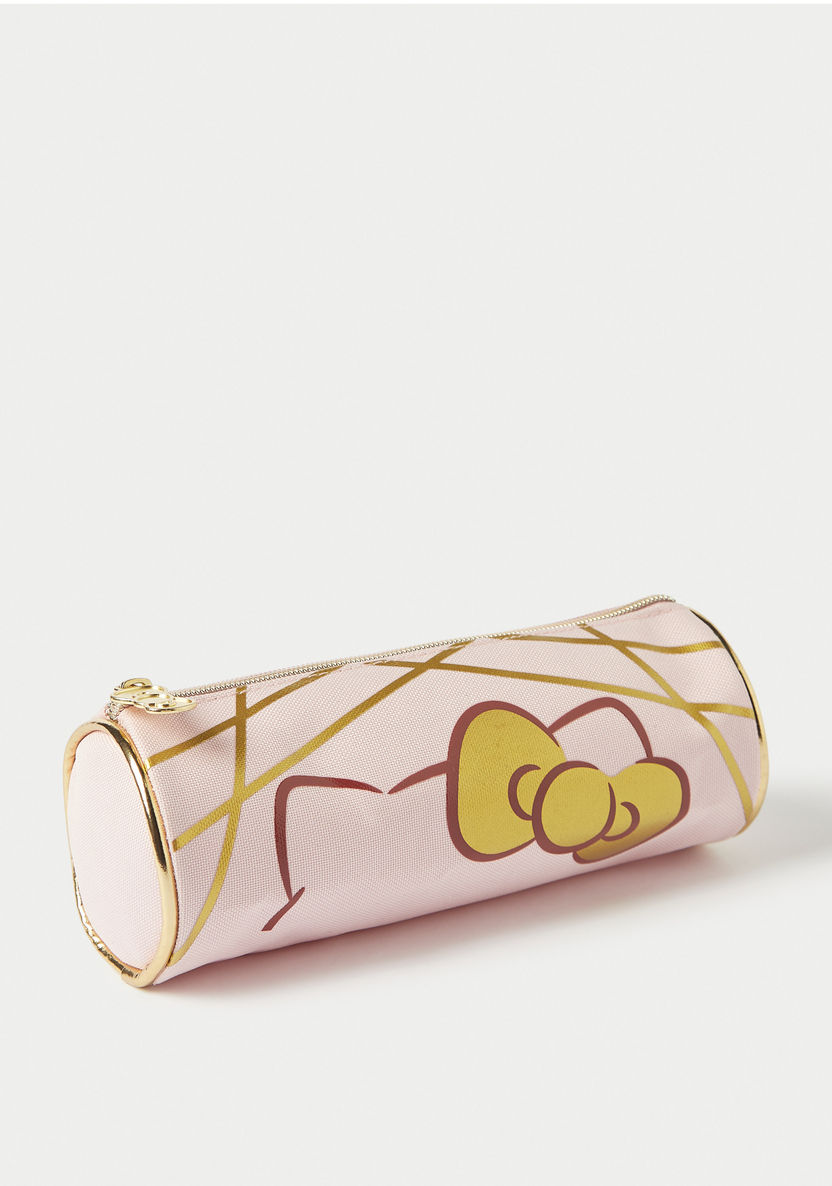 Hello Kitty Printed Pencil Case with Zip Closure-Pencil Cases-image-1