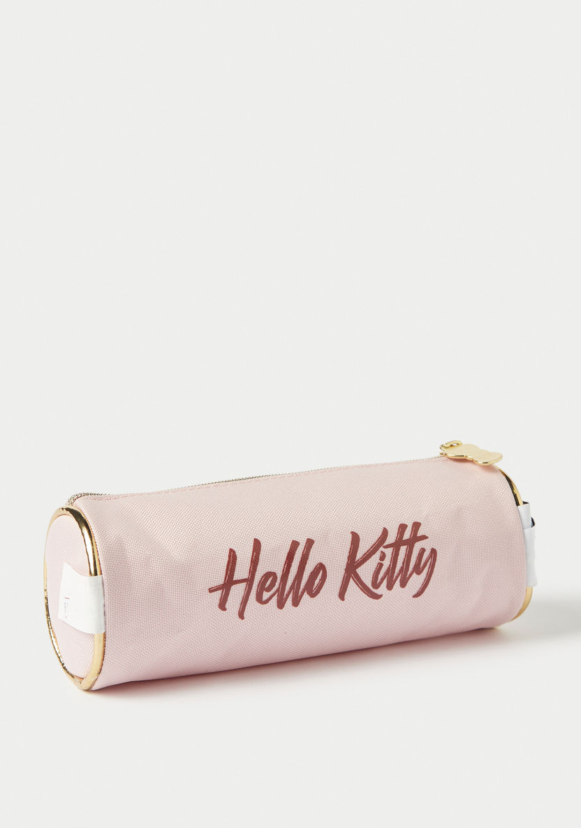 Hello Kitty Printed Pencil Case with Zip Closure-Pencil Cases-image-3