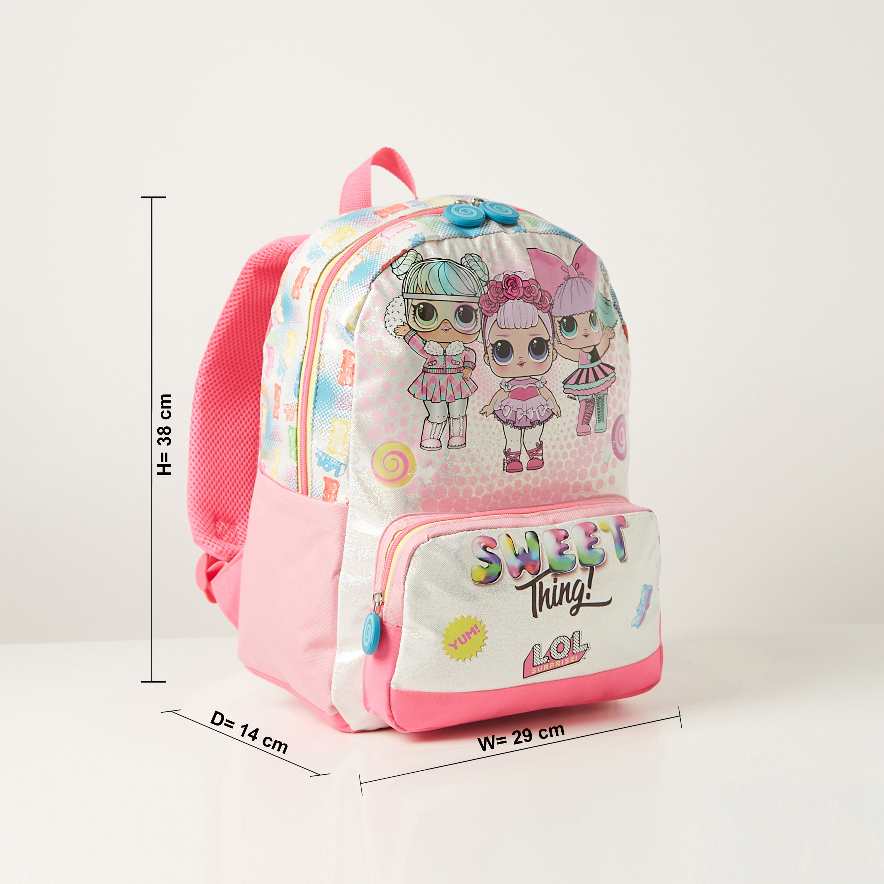 L.O.L. Surprise Printed Backpack with Adjustable Shoulder Straps 15 inches