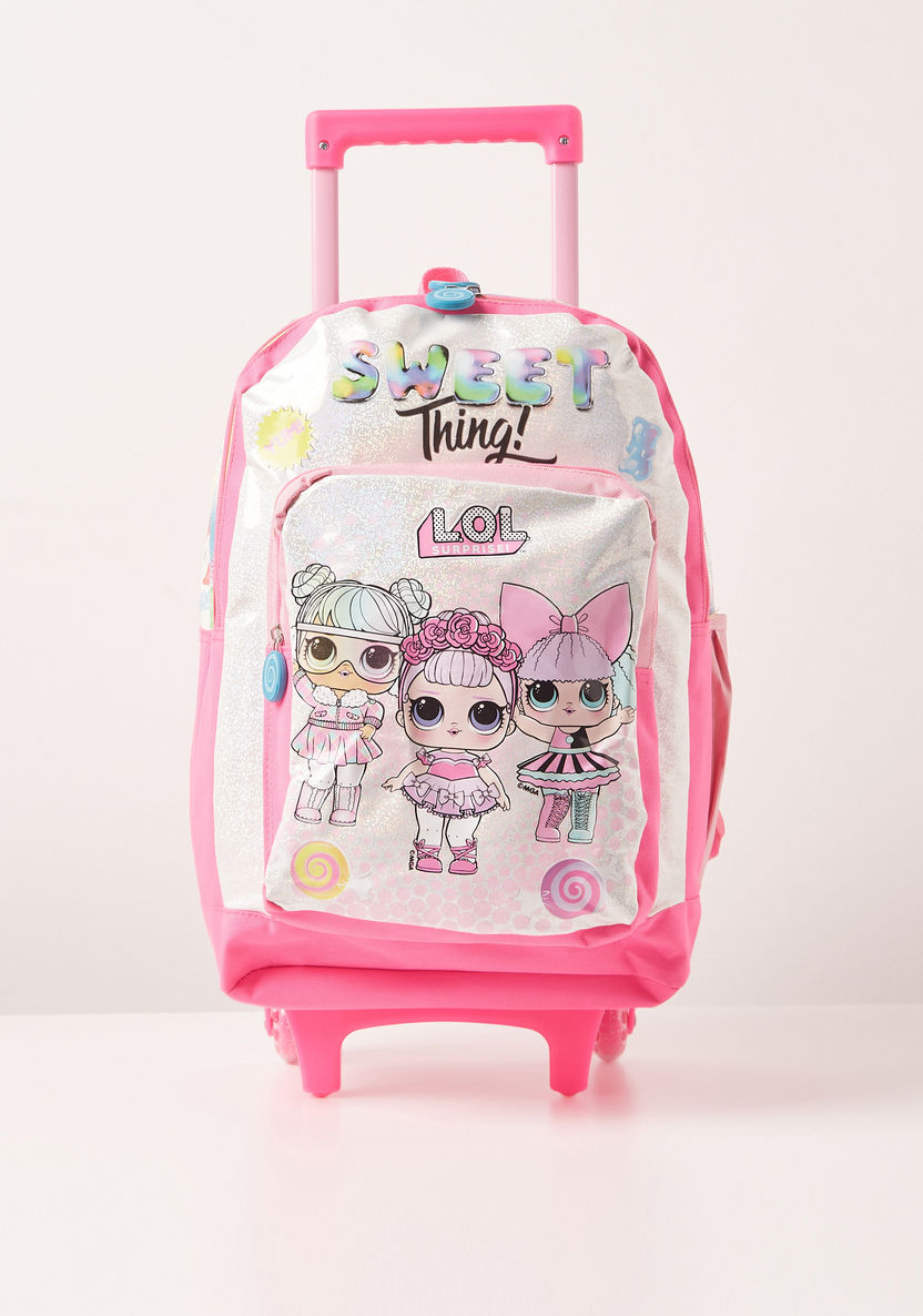 L.O.L. Surprise! Printed Trolley Backpack - 17 inches-Trolleys-image-0