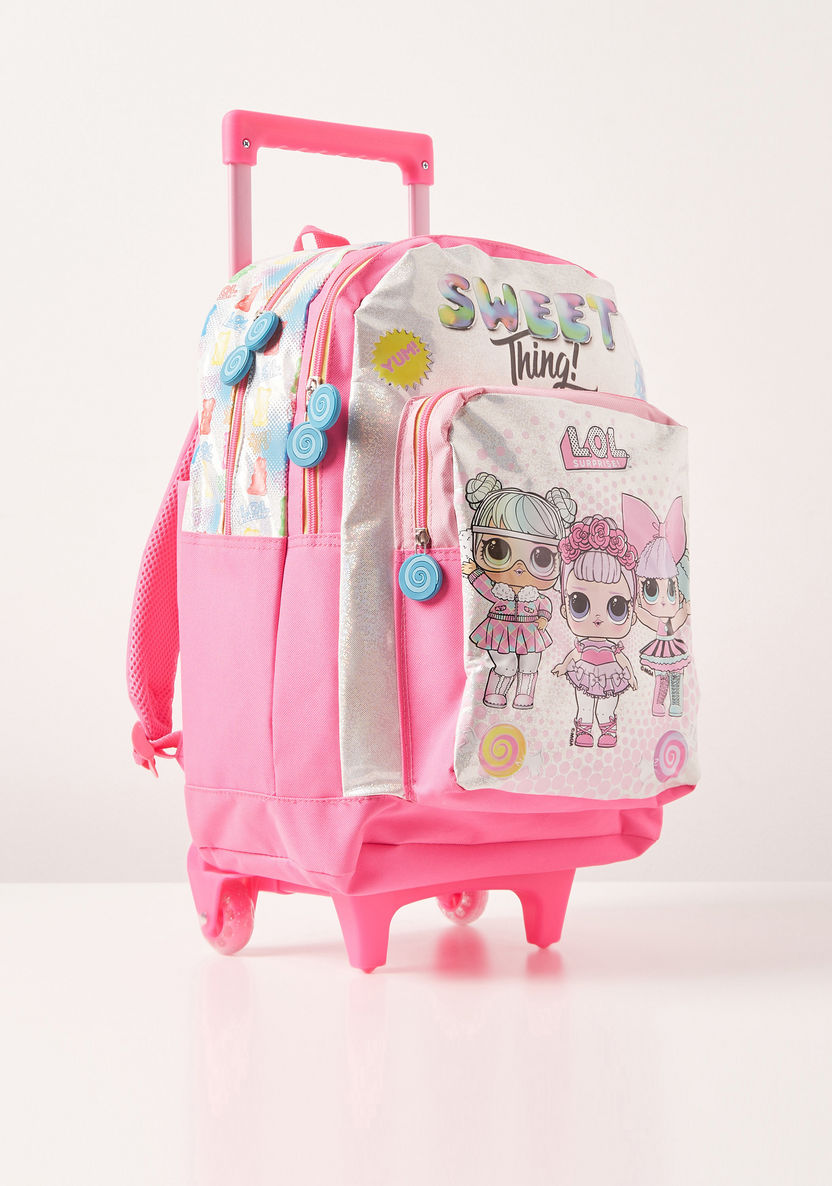 L.O.L. Surprise! Printed Trolley Backpack - 17 inches-Trolleys-image-2