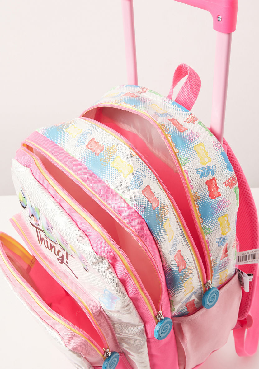 L.O.L. Surprise! Printed Trolley Backpack - 17 inches-Trolleys-image-7