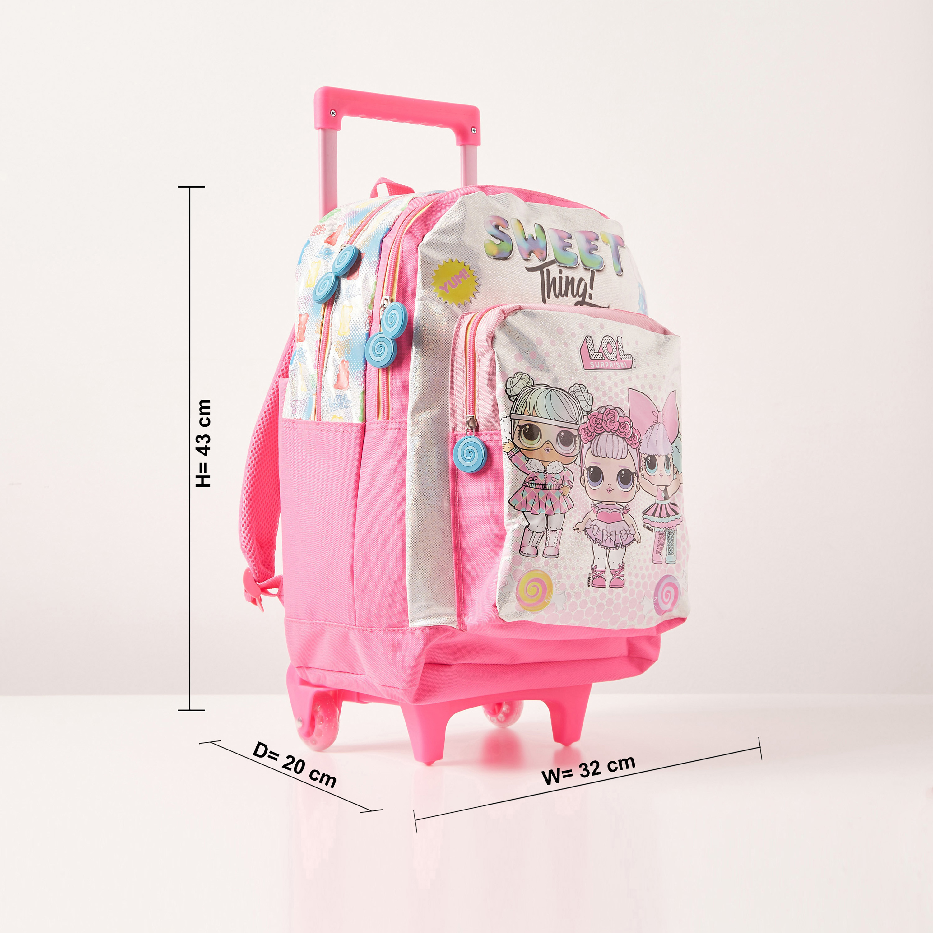 L.O.L. Surprise Printed Trolley Backpack 17 inches