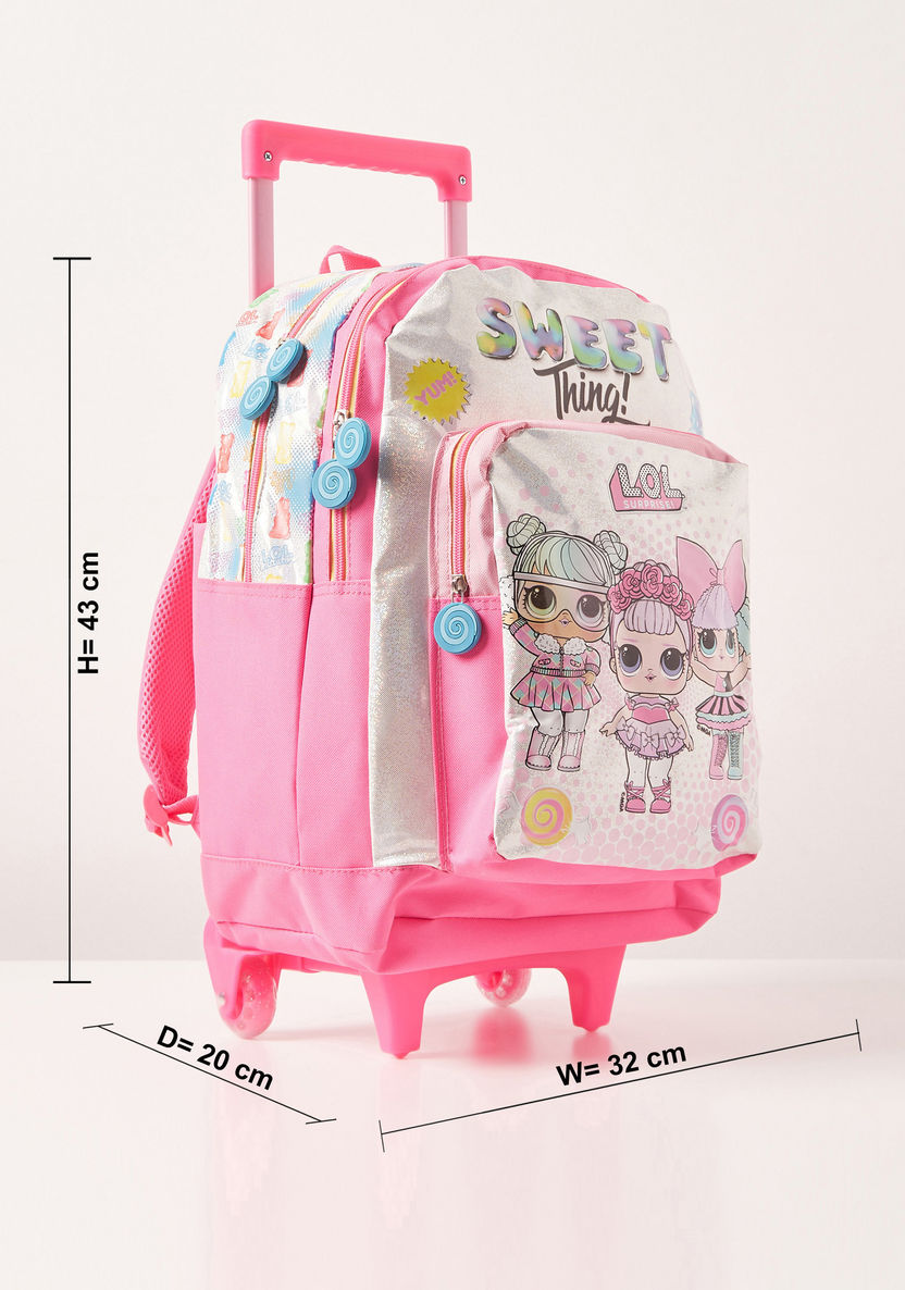L.O.L. Surprise! Printed Trolley Backpack - 17 inches-Trolleys-image-1