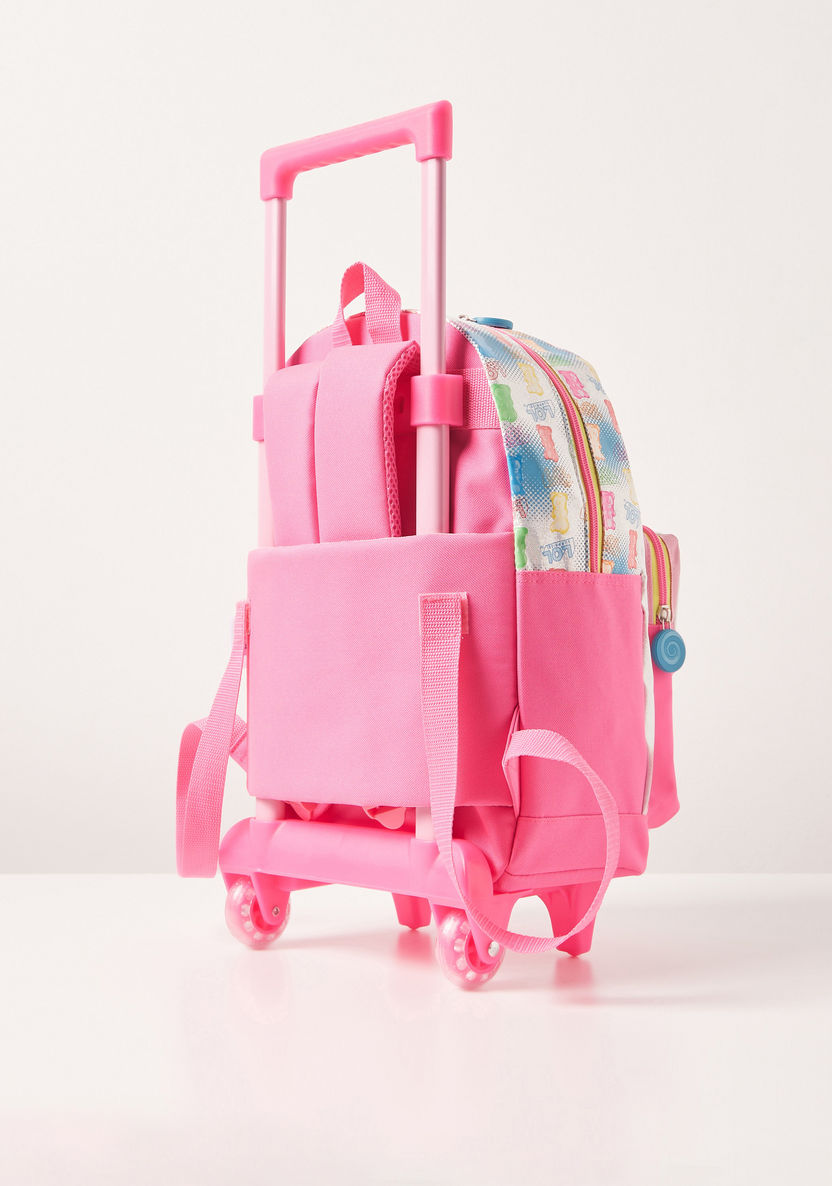 L.O.L. Surprise! Print Trolley Backpack with Retractable Handle - 15 inches-Trolleys-image-4