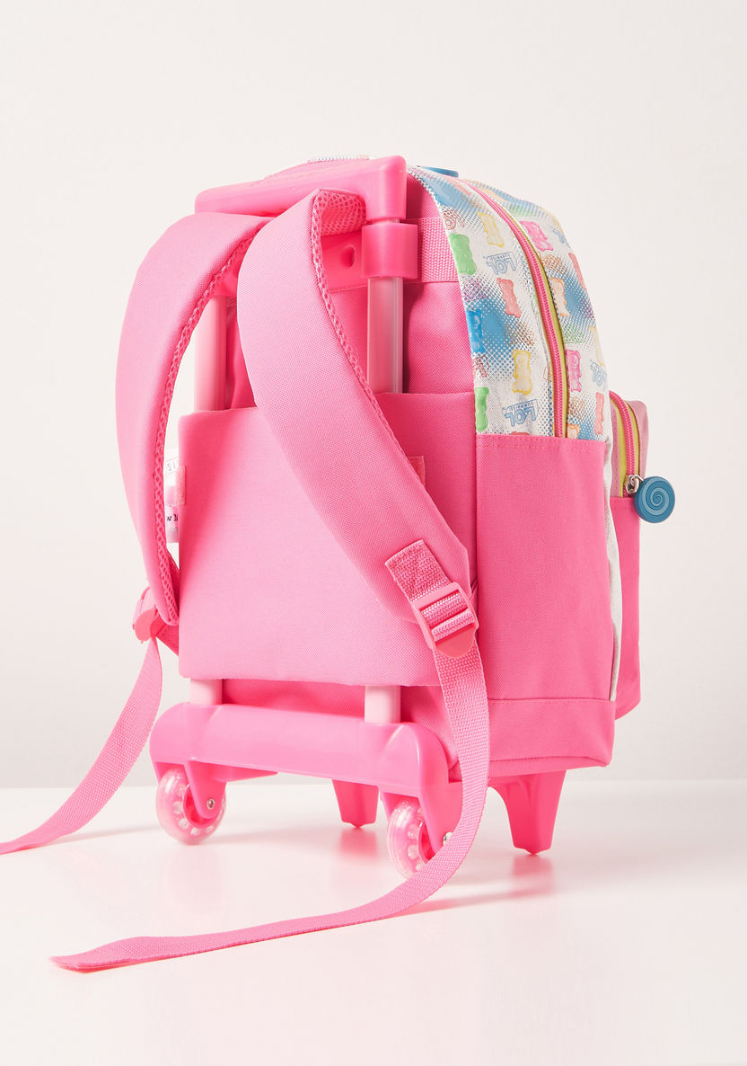 L.O.L. Surprise! Print Trolley Backpack with Retractable Handle - 15 inches-Trolleys-image-6
