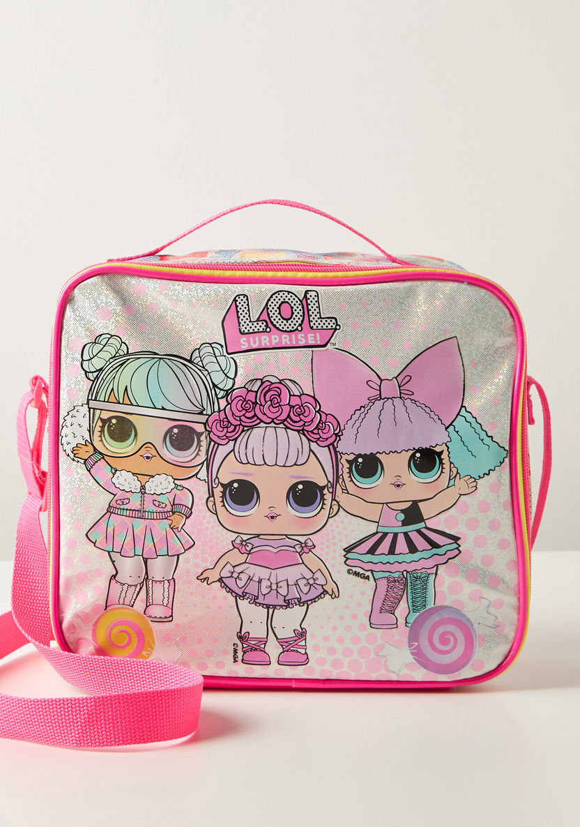 L.O.L. Surprise! Printed Lunch Bag with Adjustable Strap-Lunch Bags-image-0