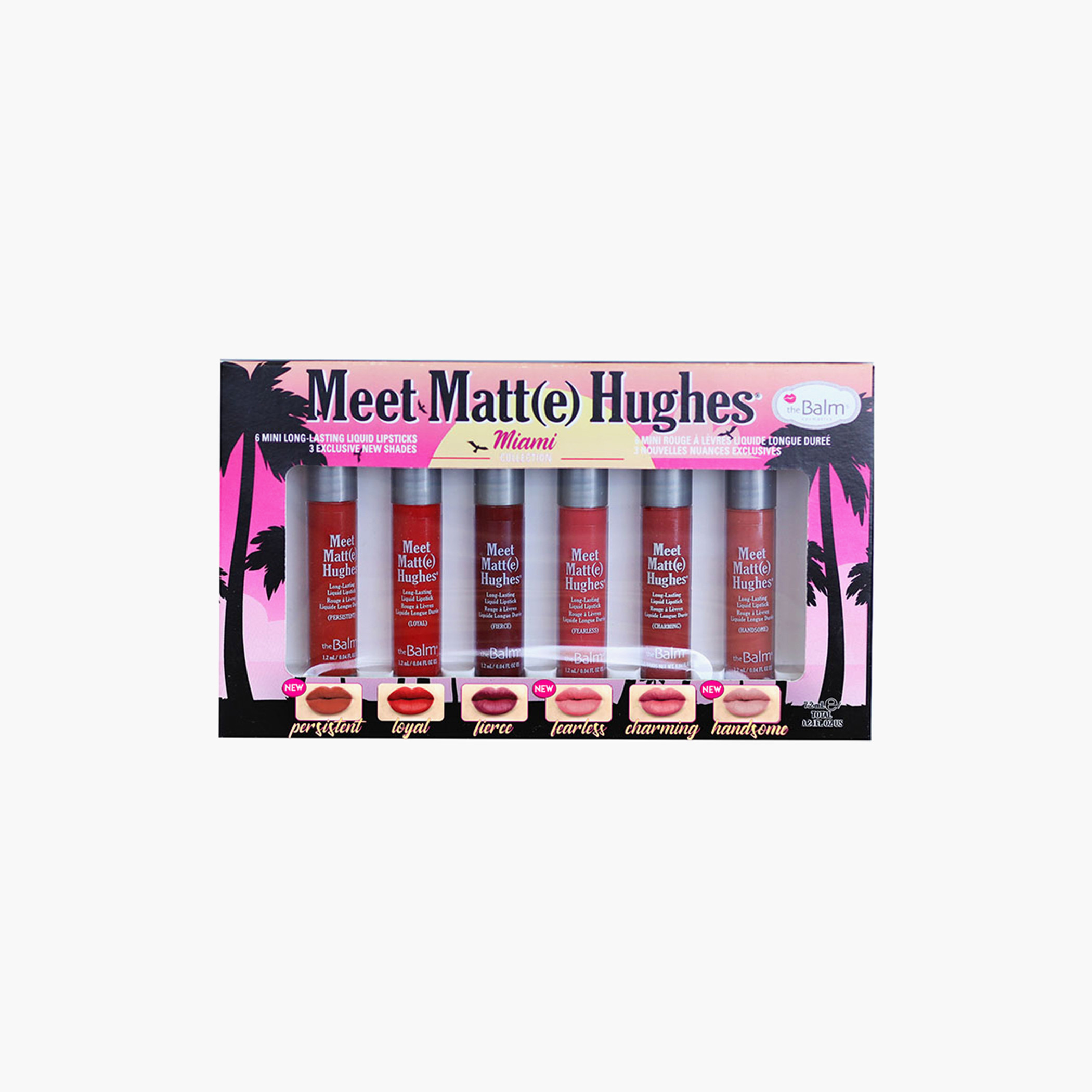 The Balm Day Meet Matte Hughes Miami Liquid Lipstick Set - 7.2 gms-beautyandpersonalcare-makeup-lips-liquidlipsticks-image-1