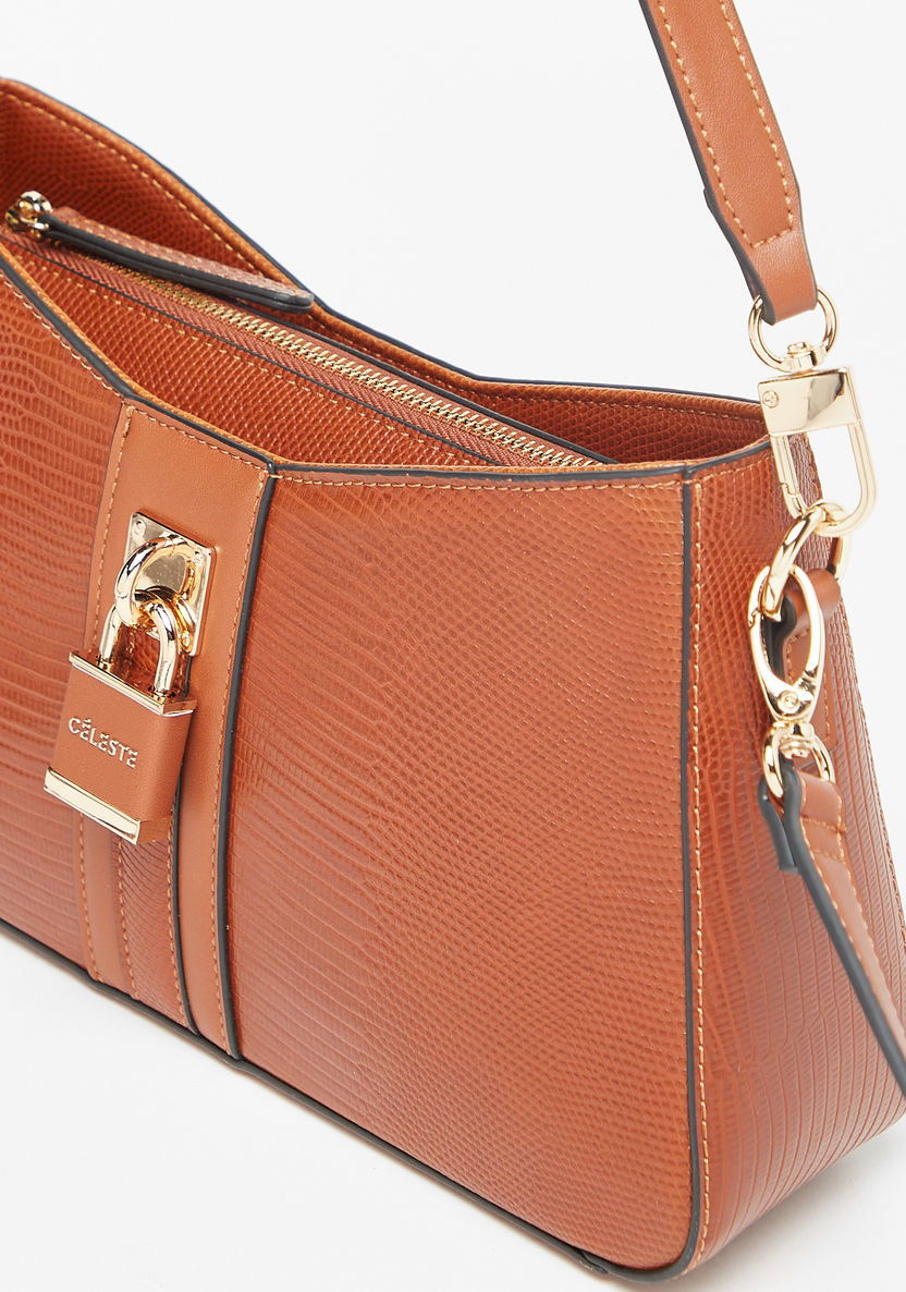 Celeste Textured Shoulder Bag with Detachable Strap-Women%27s Handbags-image-3