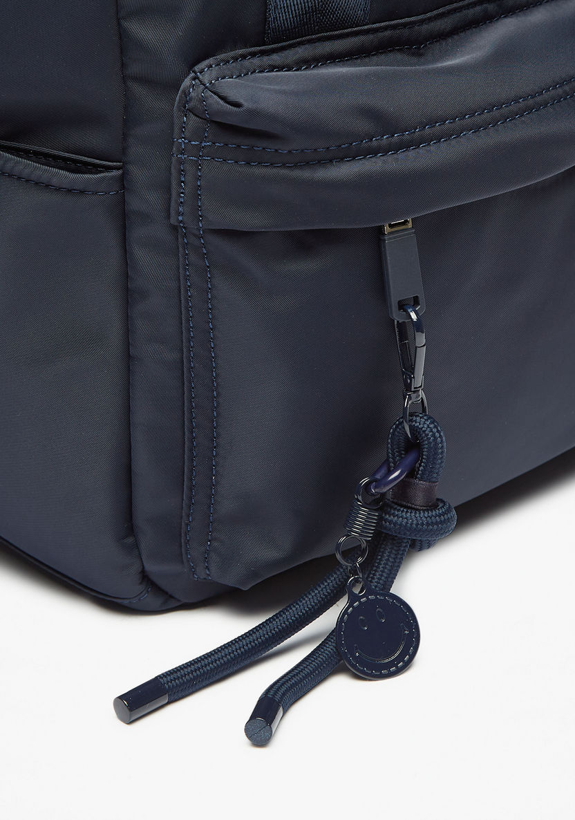 Missy Solid Backpack with Adjustable Shoulder Straps and Handles-Women%27s Backpacks-image-2