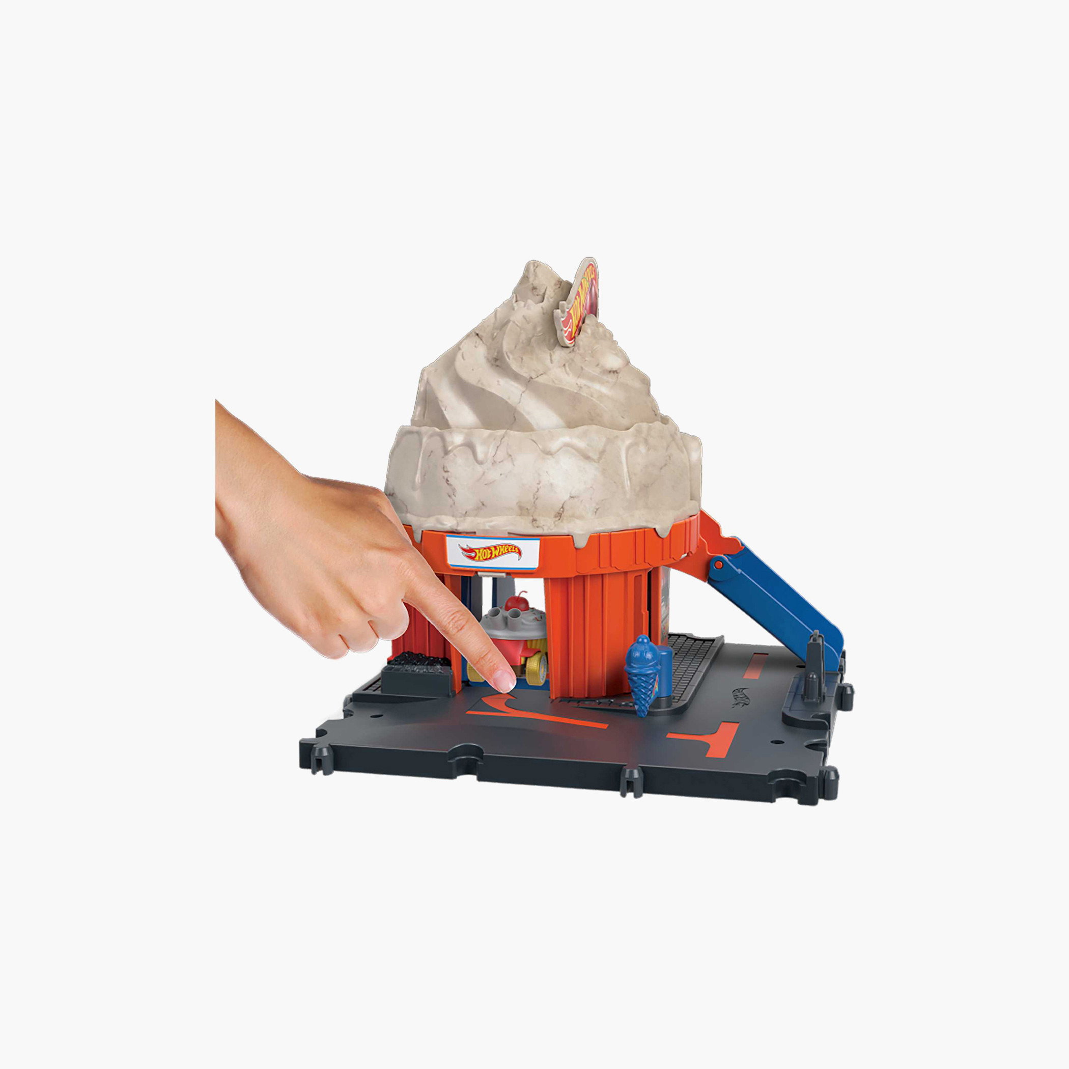 مجموعة لعب محل آيس كريم وسط المدينة من هوت ويلز-toys-playvehicles-vehicleplaysets-image-2