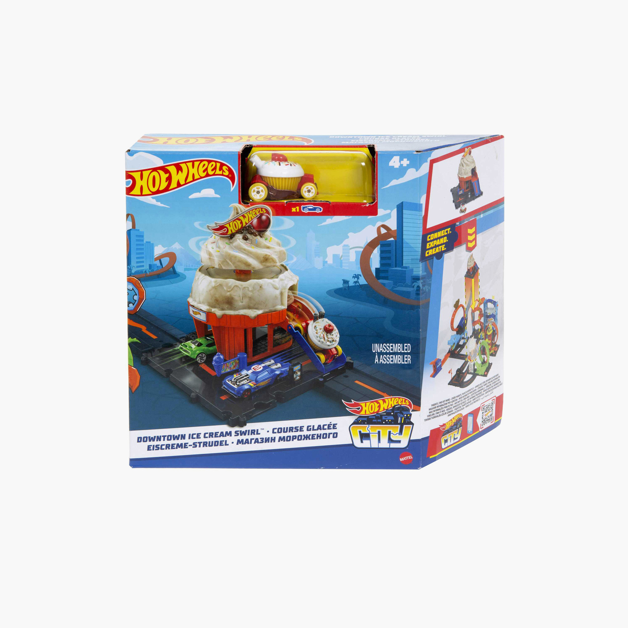 مجموعة لعب محل آيس كريم وسط المدينة من هوت ويلز-toys-playvehicles-vehicleplaysets-image-3
